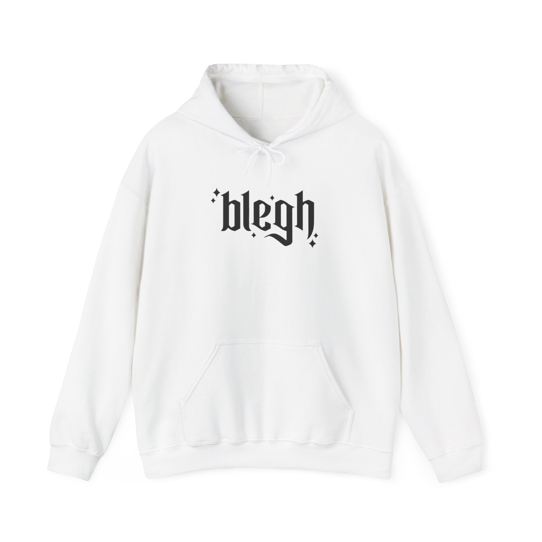 Blegh Unisex Hooded Sweatshirt | Casual Streetwear, Graphic Hoodie, Gift for Friends, Cozy Wear, Trendy Fashion