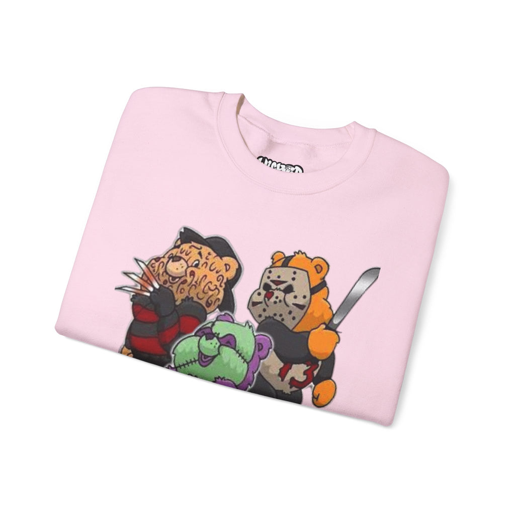 Scare bears Crewneck Sweatshirt, Fun Casualwear, Fall Fashion, Gift for Horror Fans, Cozy and Unique