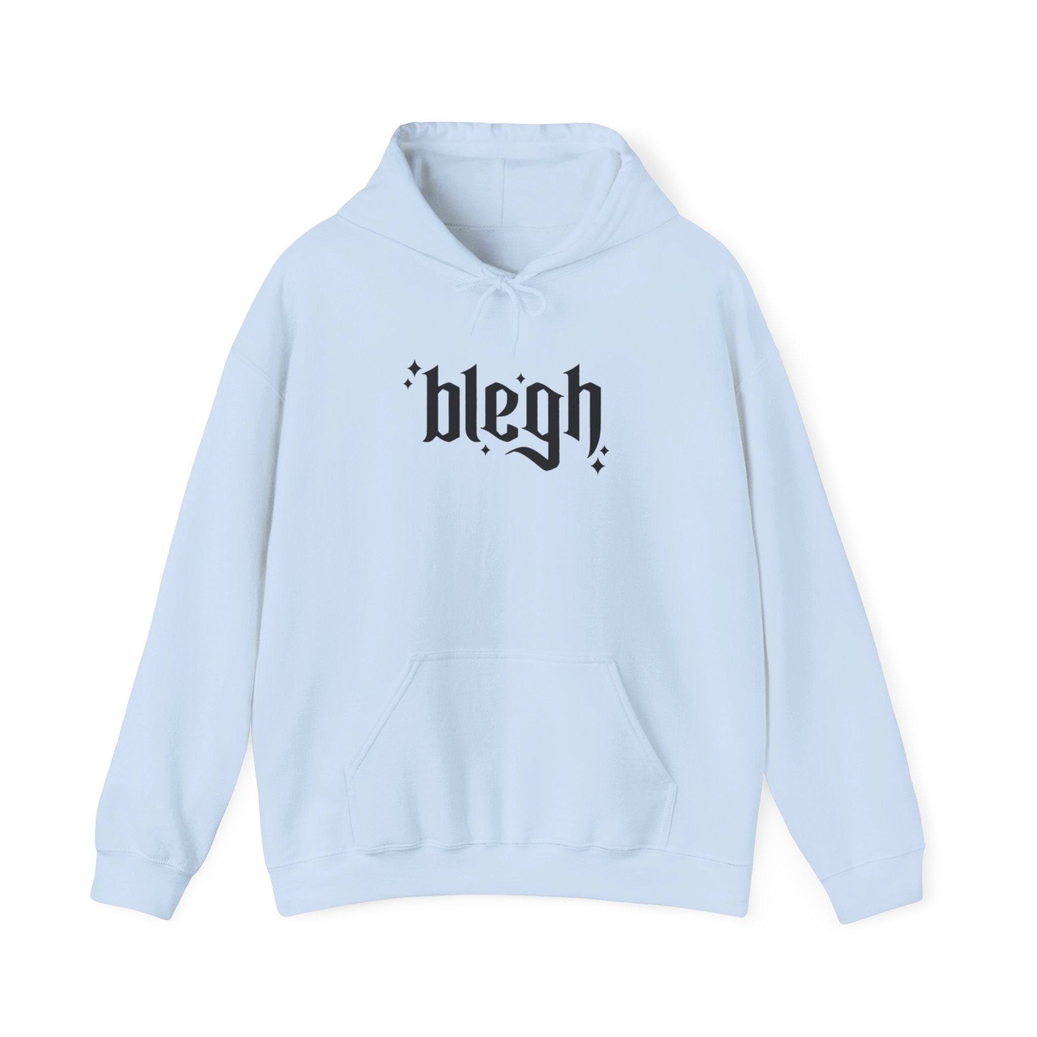 Blegh Unisex Hooded Sweatshirt | Casual Streetwear, Graphic Hoodie, Gift for Friends, Cozy Wear, Trendy Fashion