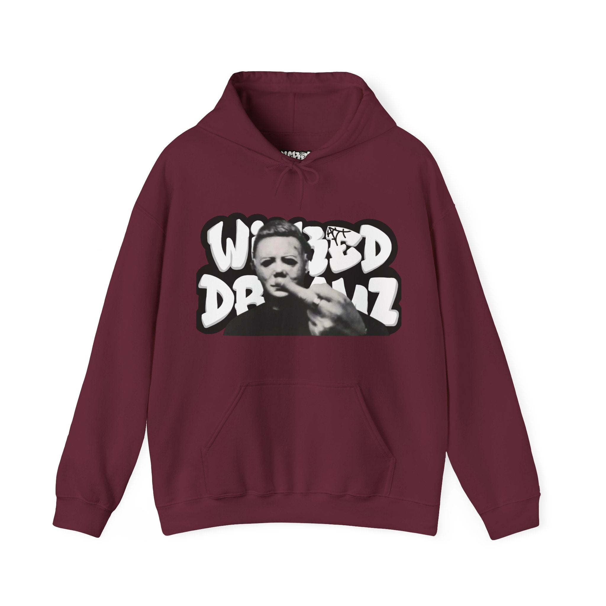 Wicked Dreamz Myers Hoodie, Unisex Heavy Blend Sweatshirt, Streetwear Sweatshirt, Cool Graphic Hoodie, Unique Gift for Music Lovers