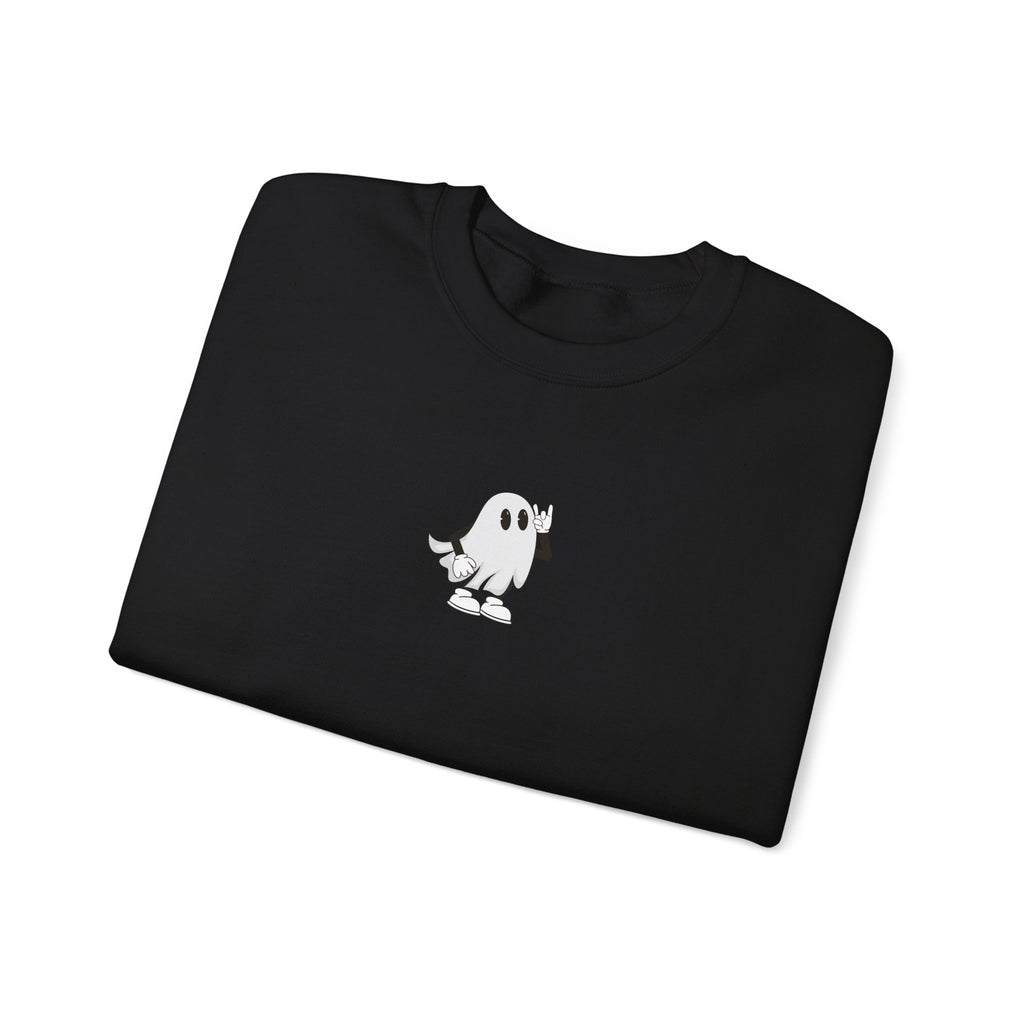 Wicked Cool Ghost Sweatshirt | Halloween Style, Cozy Crewneck, Unisex Fashion, Perfect Gift for Spooky Season, Trendy Streetwear