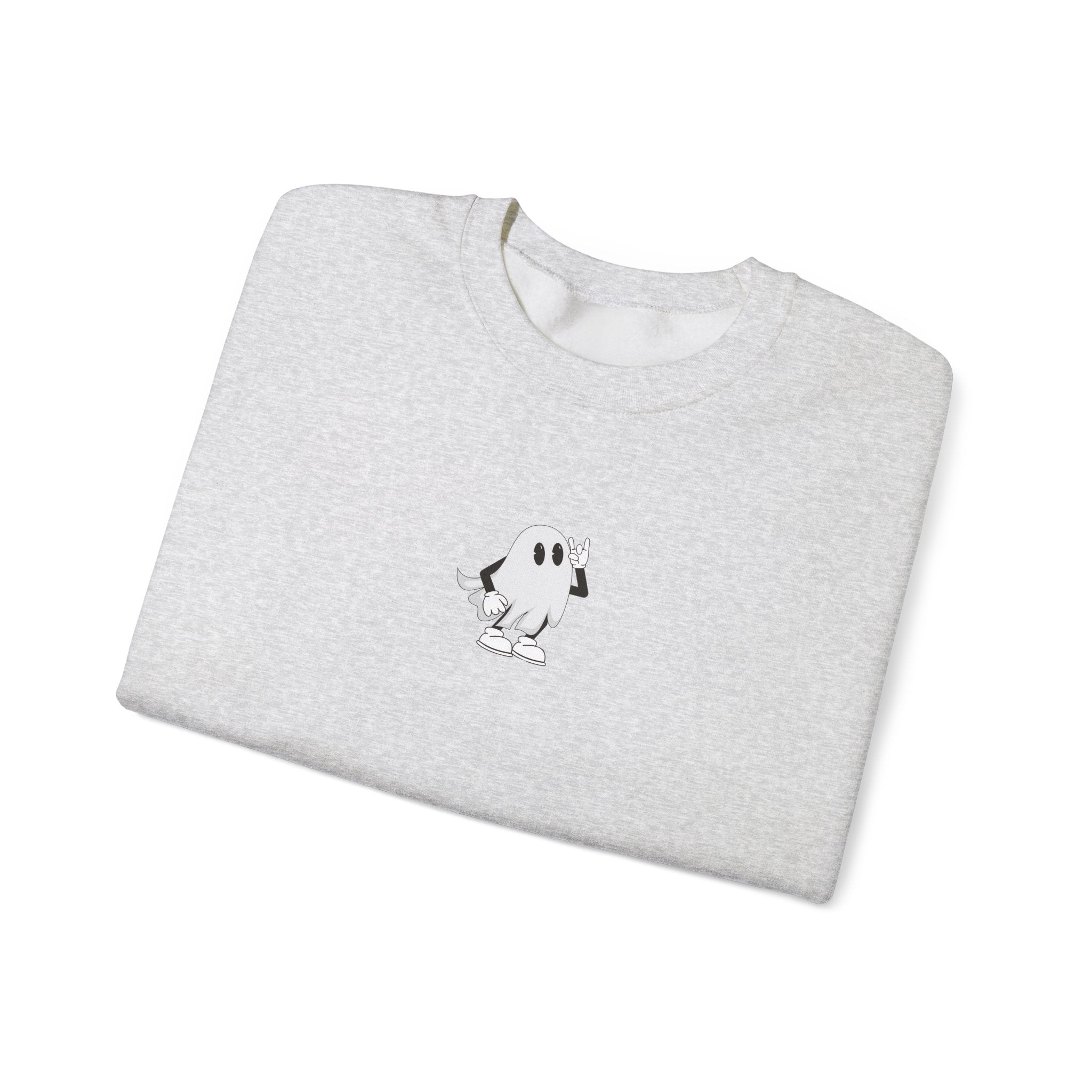 Wicked Cool Ghost Sweatshirt | Halloween Style, Cozy Crewneck, Unisex Fashion, Perfect Gift for Spooky Season, Trendy Streetwear