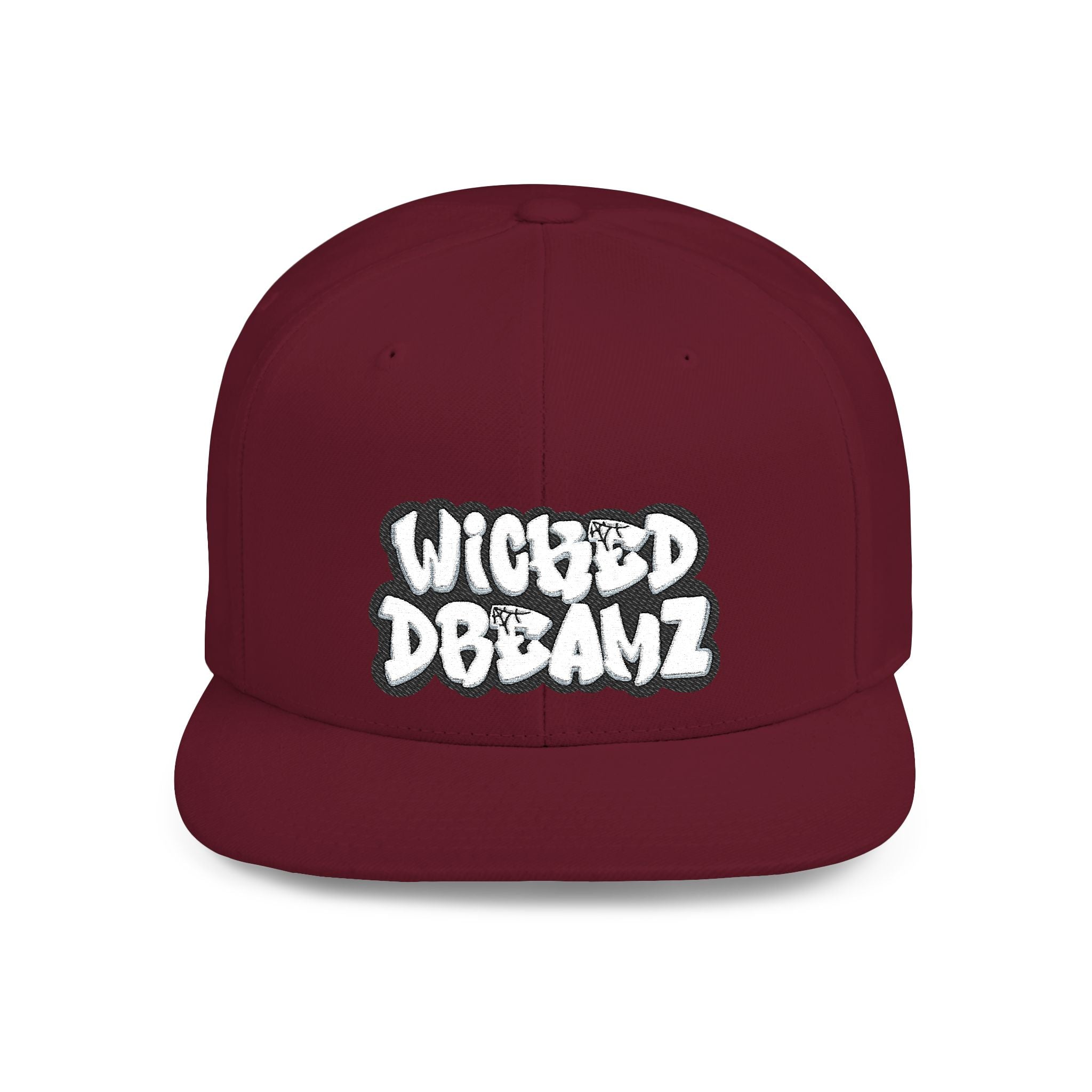 Wicked Dreamz Snapback Hat, Trendy Flat Bill Cap for Street Style, Unisex Urban Fashion, Perfect Gift for Hip-Hop Lovers, Casual Wear