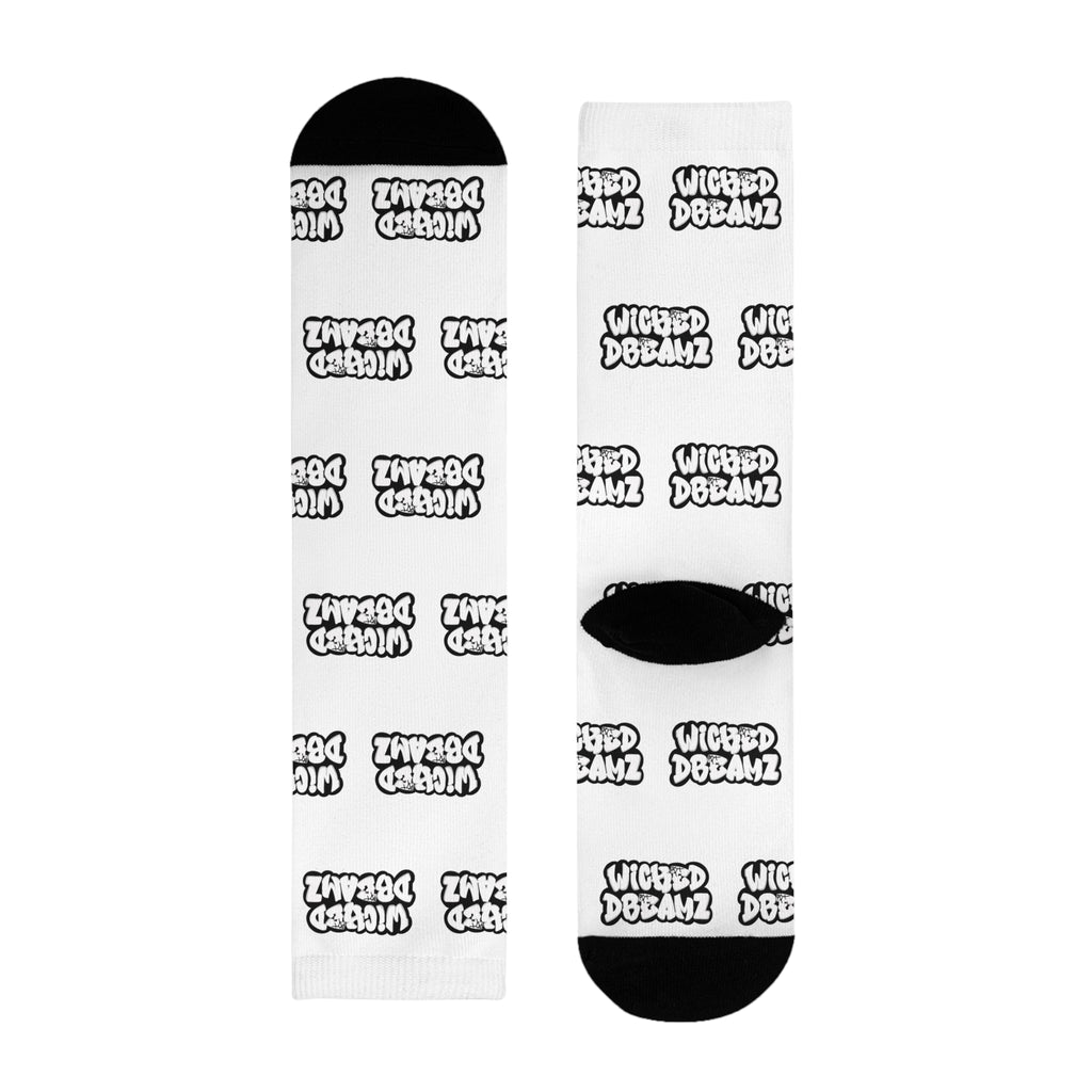 Wicked Domain Sublimation Crew Socks, Fun Casual Socks, Gift for Sock Lovers, Unique Statement Socks, Ideal for Everyday Wear