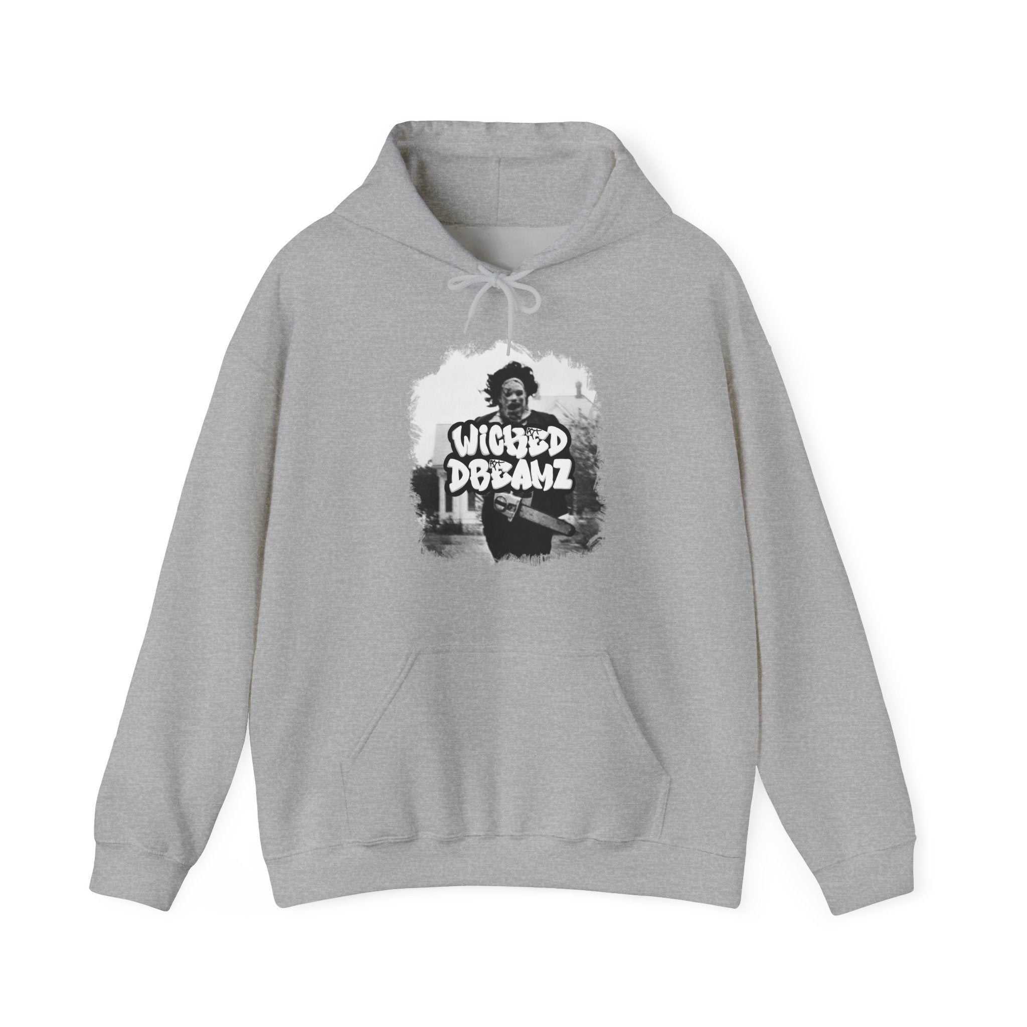 Wicked Dreamz Unisex Heavy Blend™ Hoodie - Cozy, Stylish Pullover for Horror Fans, Perfect for Halloween, Casual Wear, Gifts