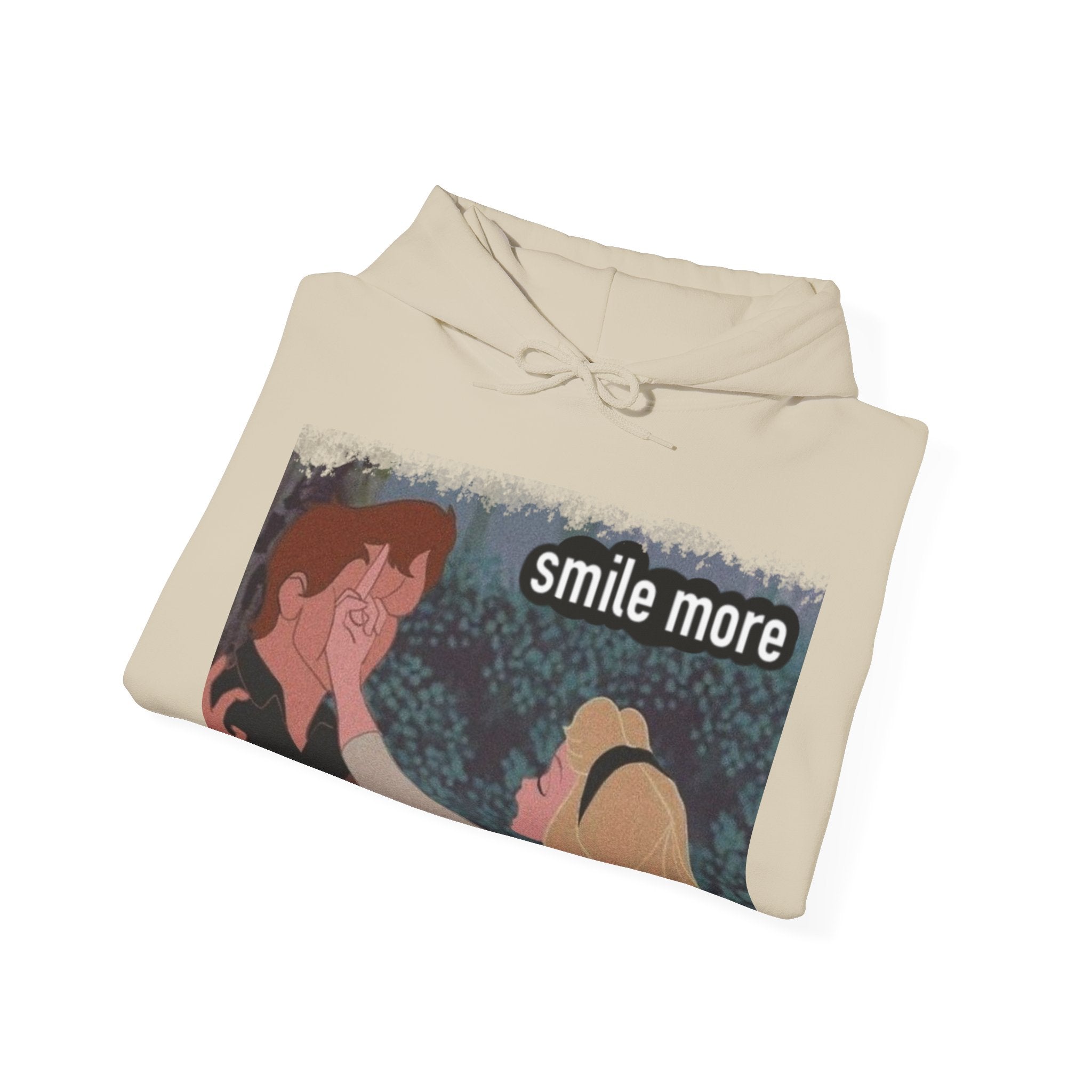 Smile more Unisex Inspirational Hoodie, Cozy Sweatshirt for Everyday Wear, Great for Gifts, Perfect for Birthdays, Self-Care and Motivation
