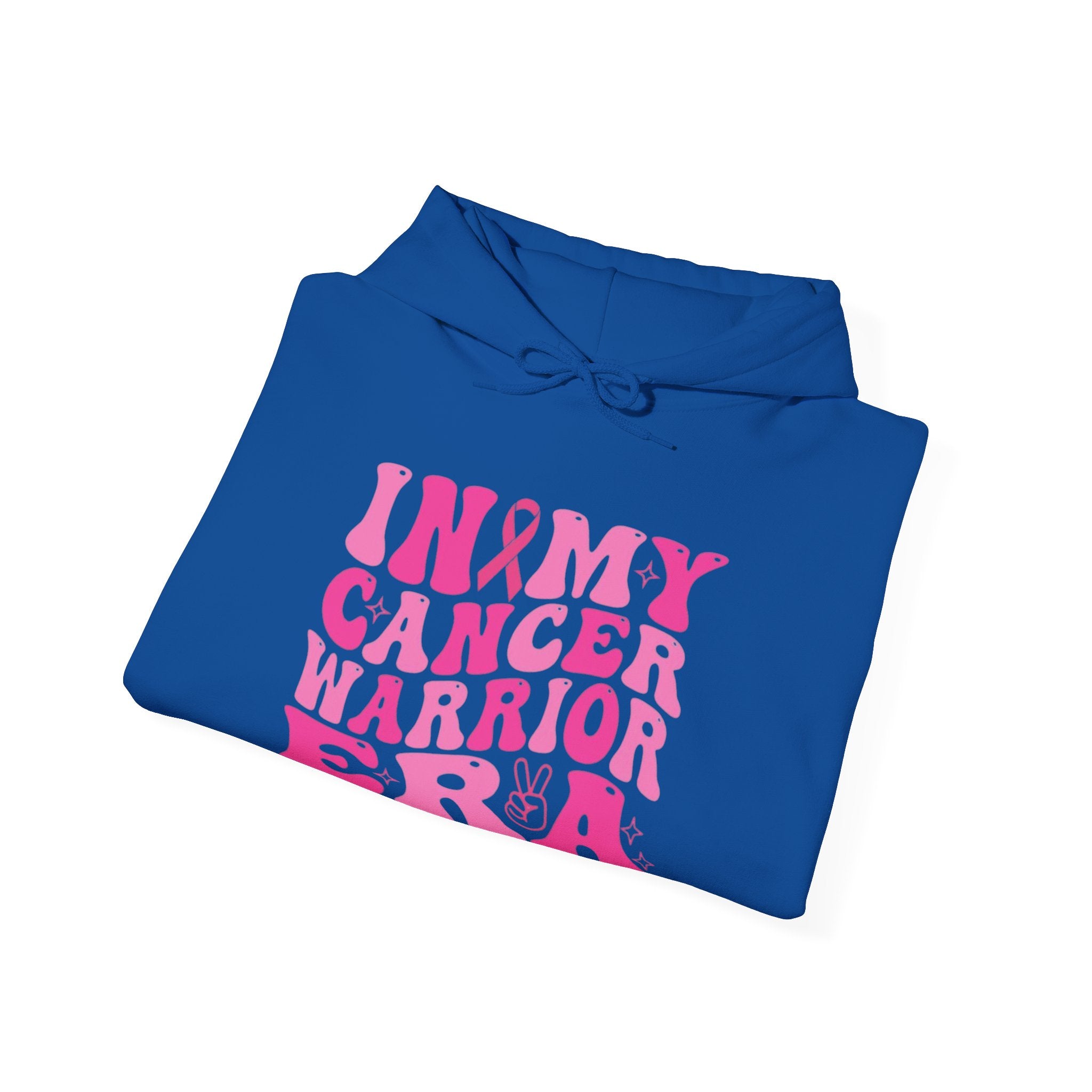 Pink Cancer Warrior Hoodie | Unisex Heavy Blend™ Hooded Sweatshirt for Support, Awareness, Gifts, October Events, Comfortable Wear