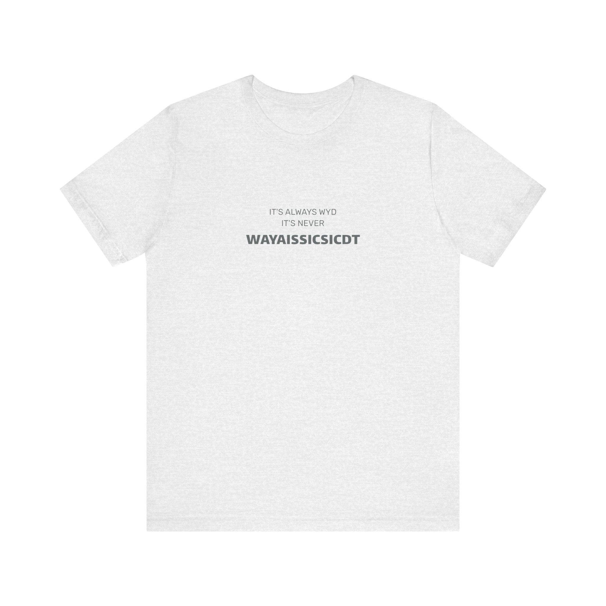 Where are you Unisex Jersey Tee - Perfect Gift for Friends, Casual Wear, Birthdays, Anniversaries, Humor Merch, Everyday Comfort