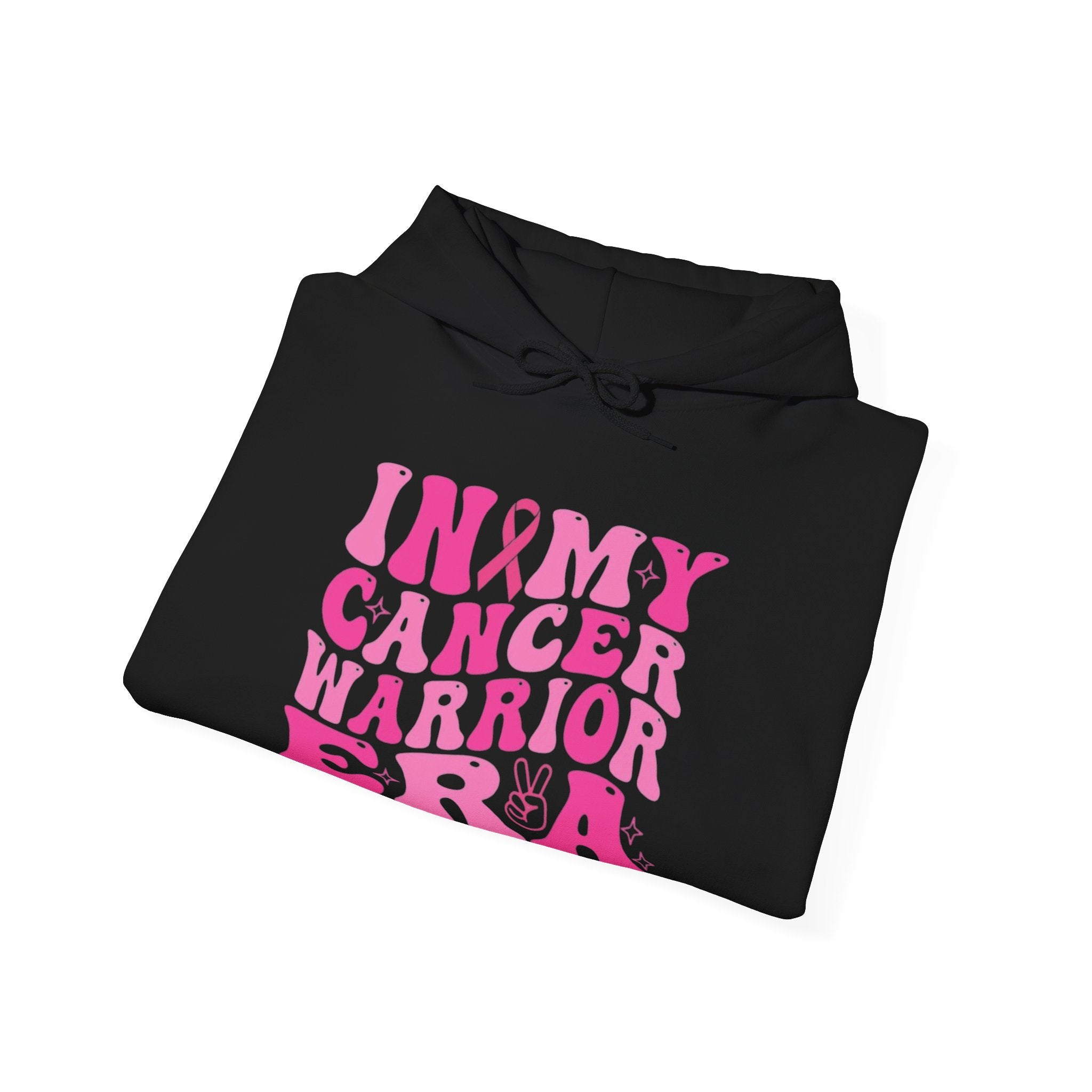 Pink Cancer Warrior Hoodie | Unisex Heavy Blend™ Hooded Sweatshirt for Support, Awareness, Gifts, October Events, Comfortable Wear