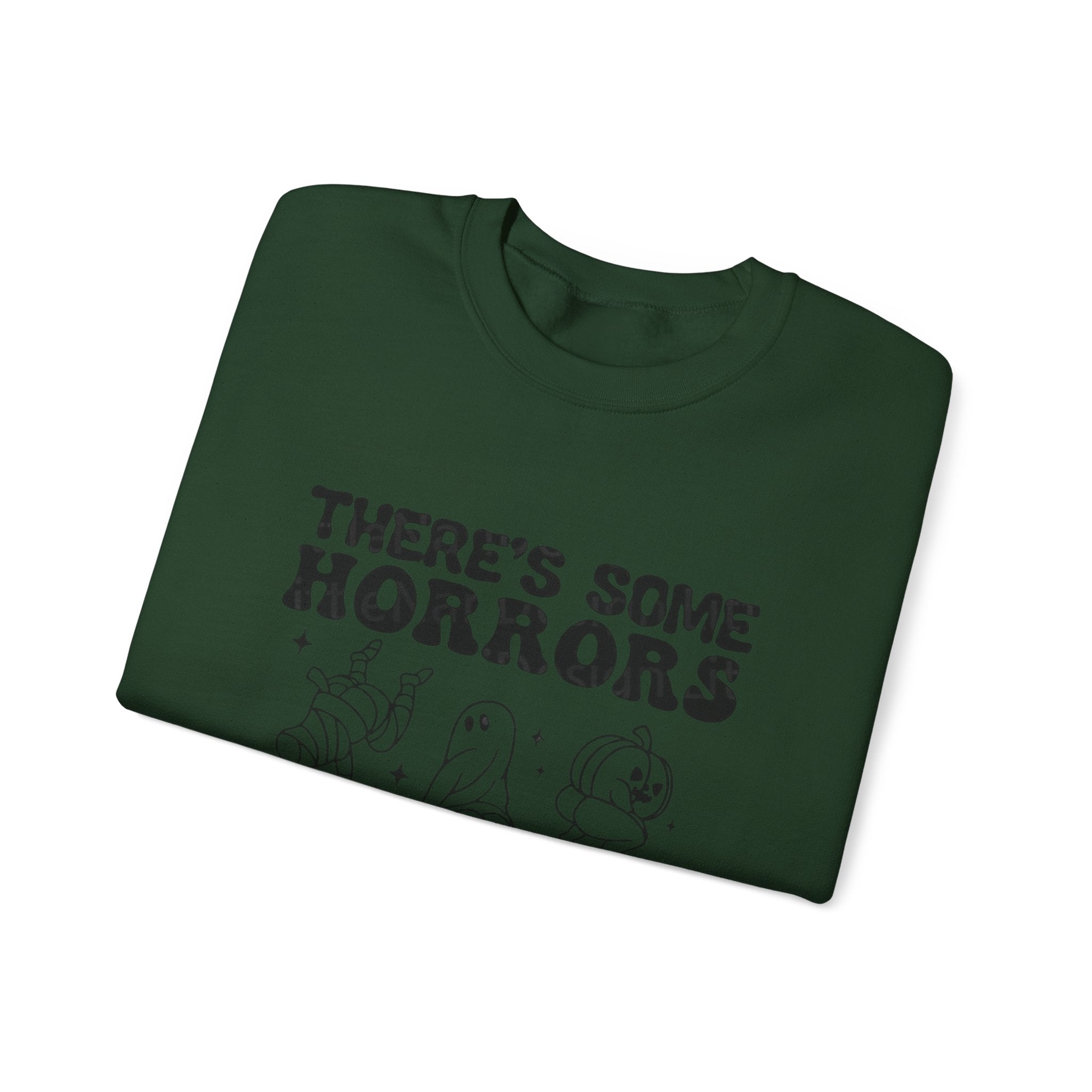 Horror-Themed Crewneck Sweatshirt, Cozy Unisex Pullovers for Halloween, Fall Fashion, Gift for Horror Fans, Halloween Costume