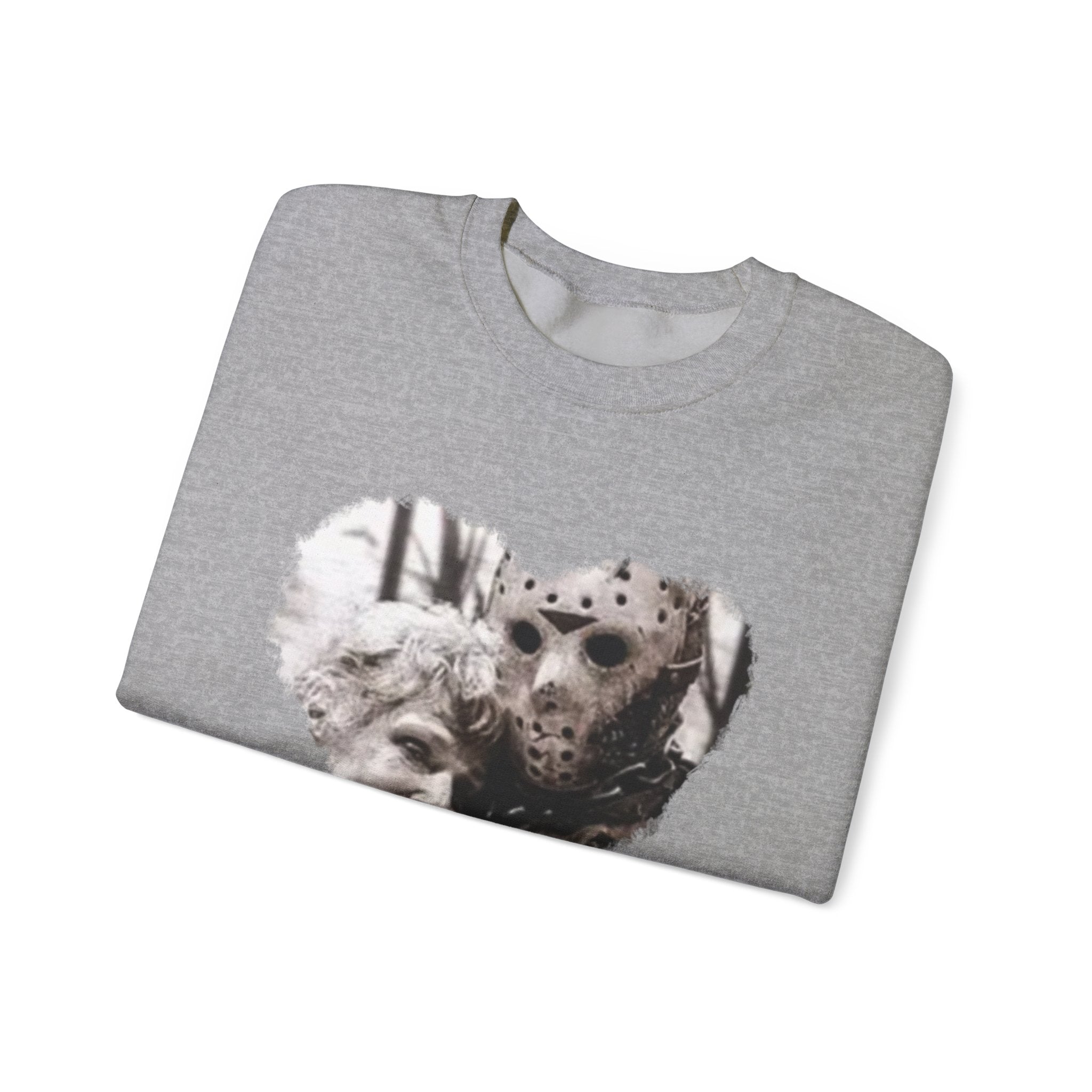 Heartwarming Horror Crewneck Sweatshirt - Perfect for Halloween, Cozy Nights, Gift for Horror Fans, Unisex Sweatshirt, Vintage Style