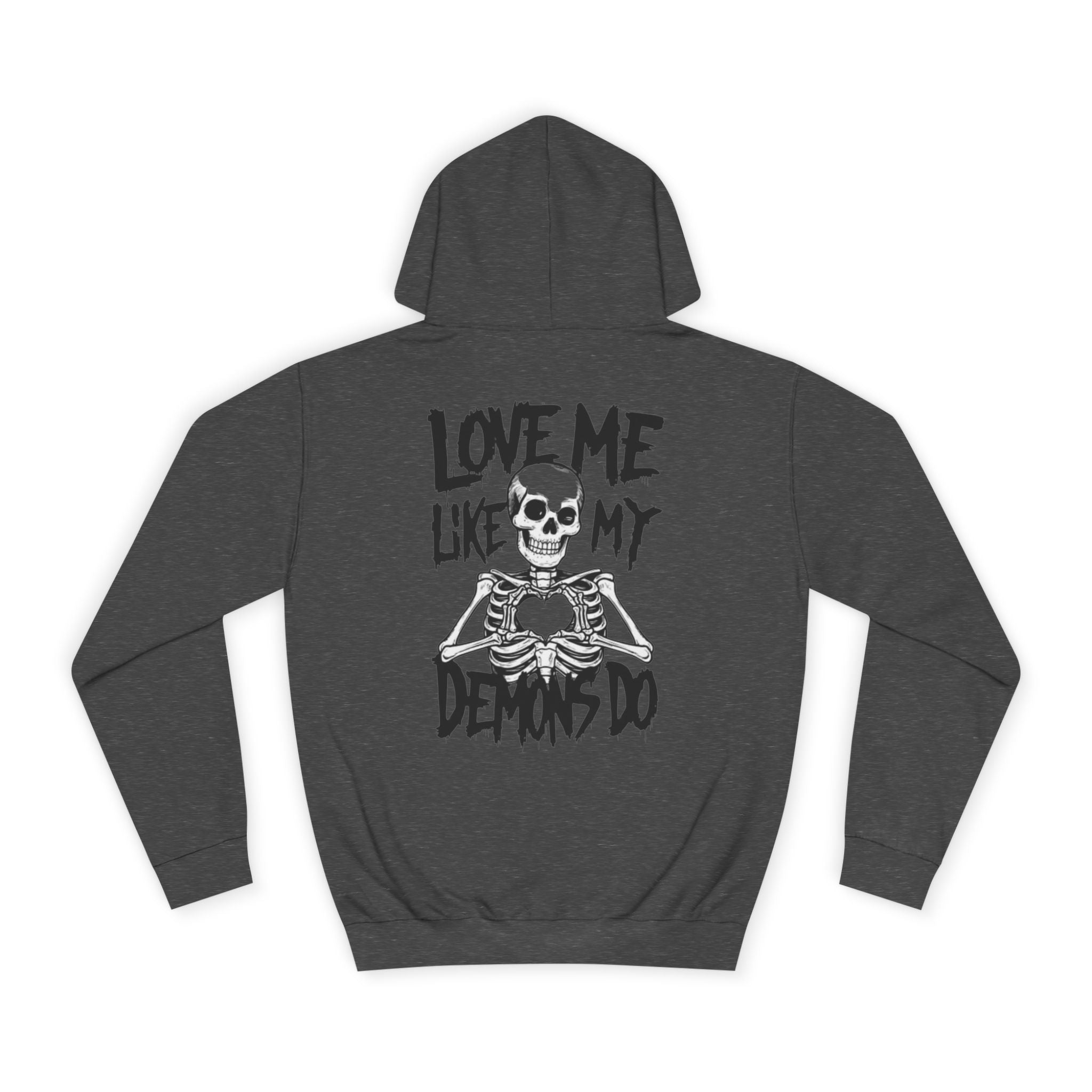 Unisex Skull Art College Hoodie, Casual Halloween Sweatshirt, College Student Gift, Graphic Hoodie for Men and Women, Trendy Layering Wear
