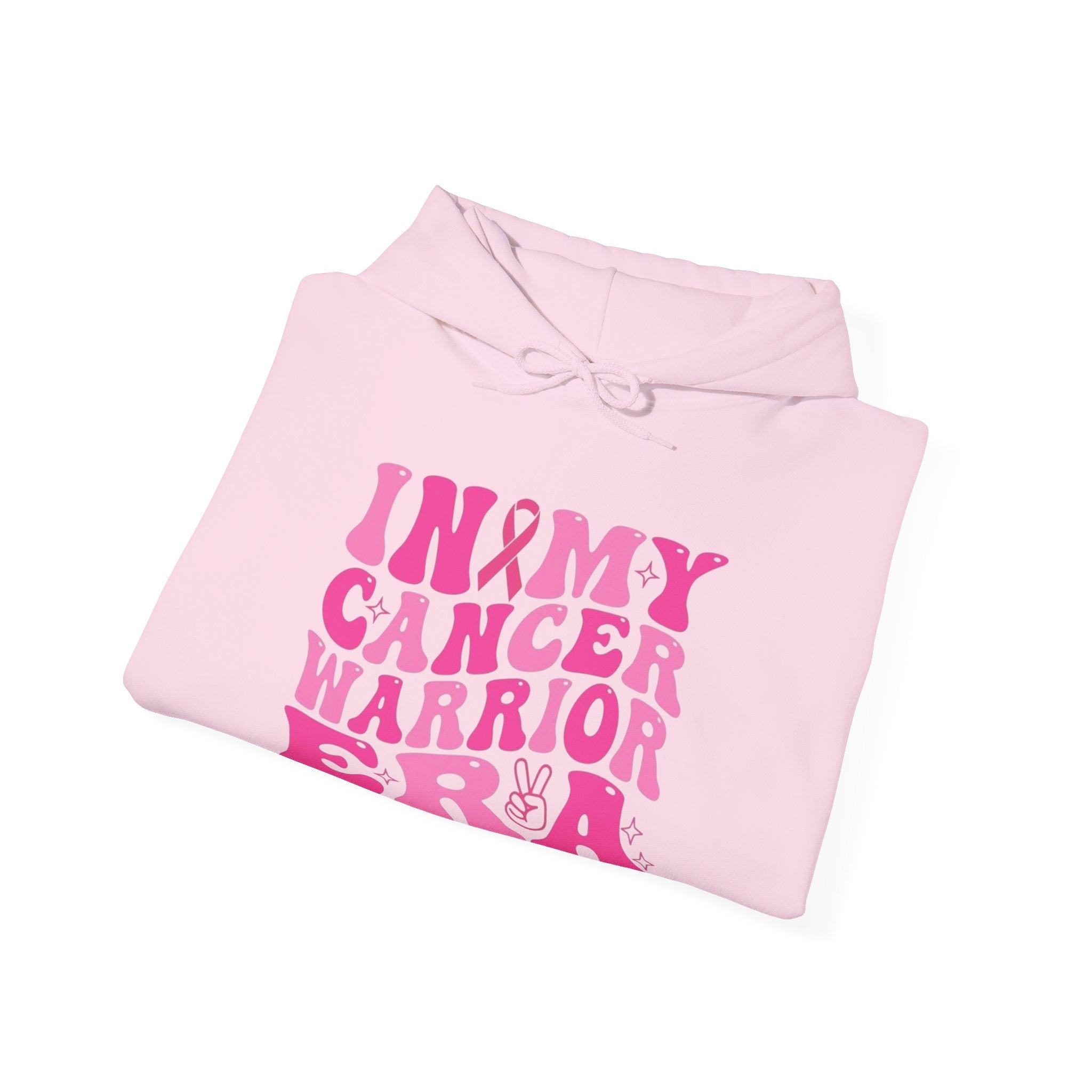 Pink Cancer Warrior Hoodie | Unisex Heavy Blend™ Hooded Sweatshirt for Support, Awareness, Gifts, October Events, Comfortable Wear