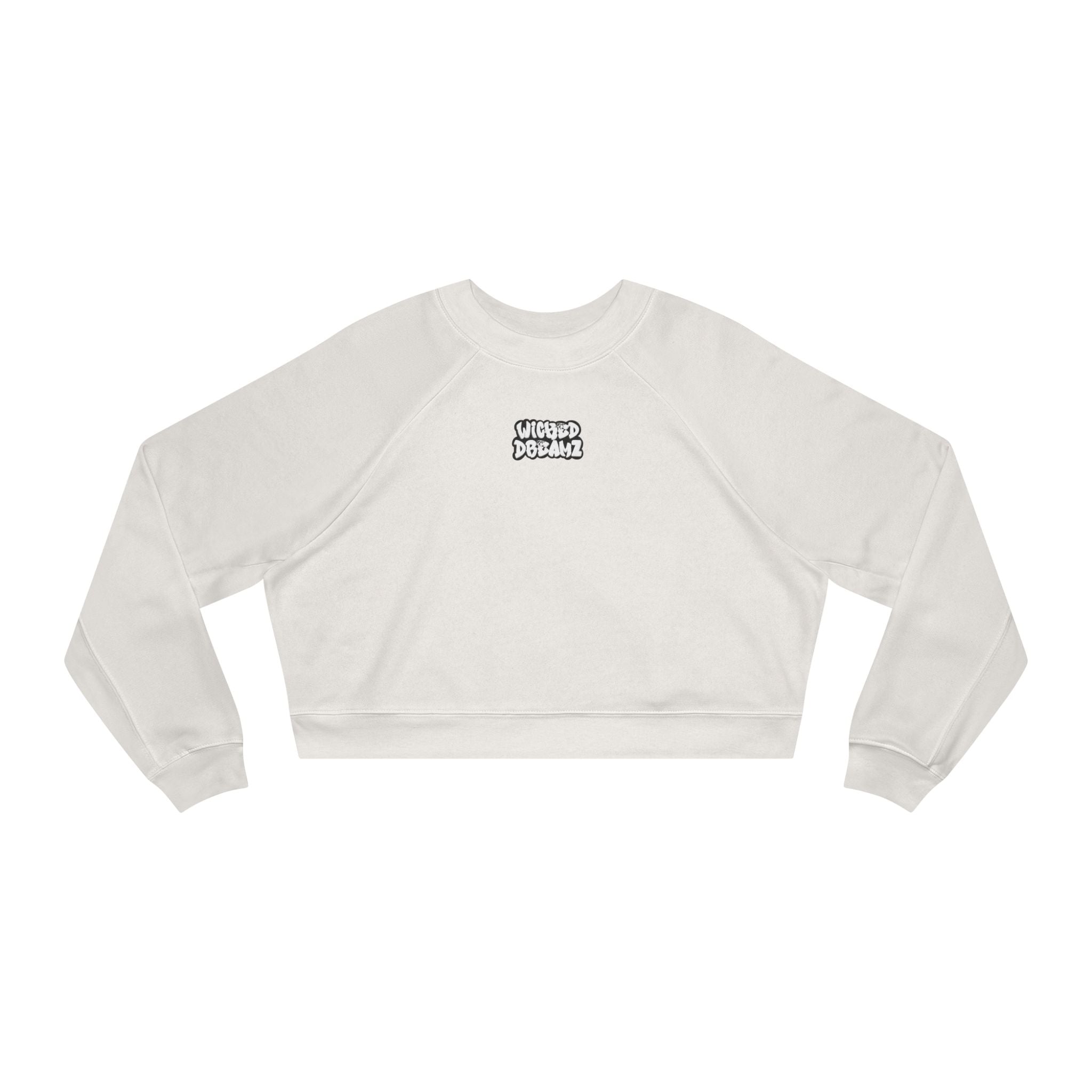 Wicked Dreamz Cropped Fleece Sweatshirt, Casual Layering Pullover, Gift for Her, Fall Fashion Essential, Cozy Lounge Sweater