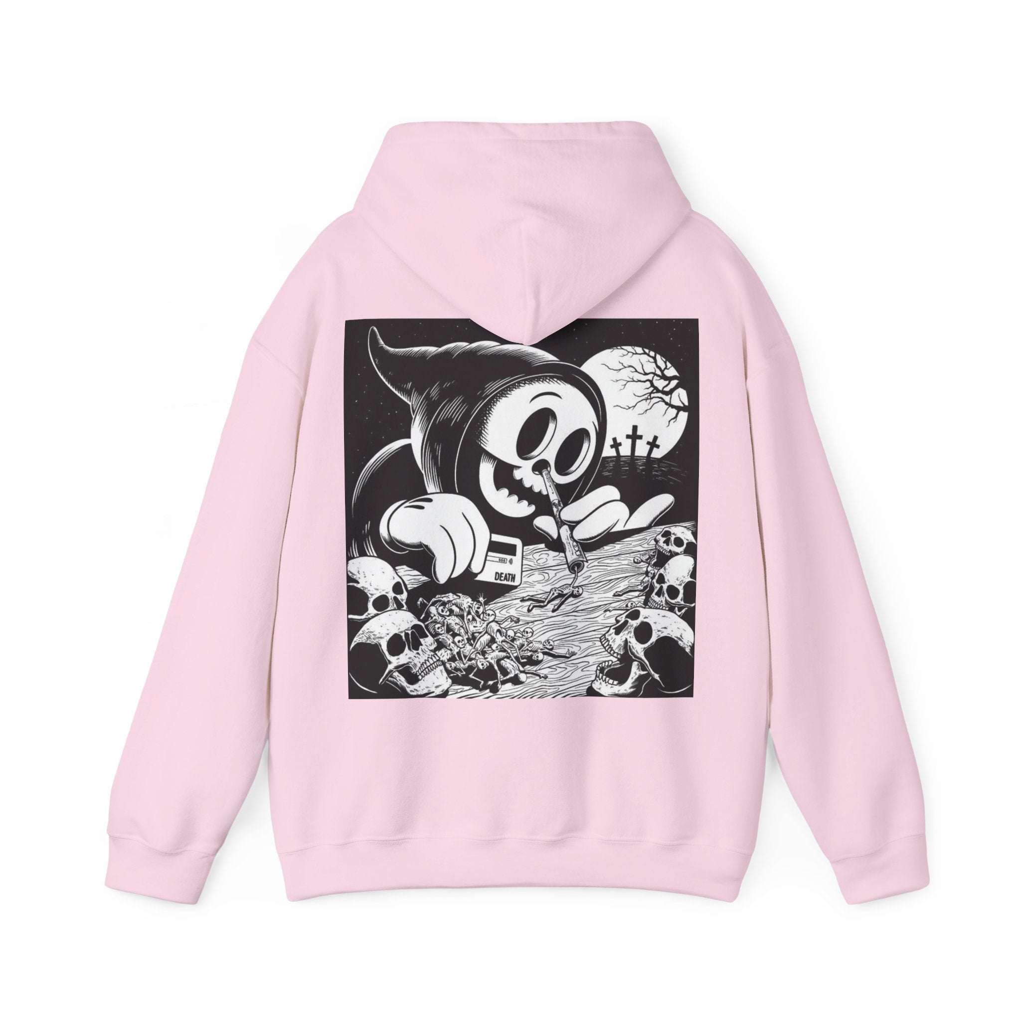 Gothic Graphic Hoodie, Unisex Heavy Blend Sweatshirt, Cool Streetwear, Casual Wear, Fall Fashion, Halloween Style