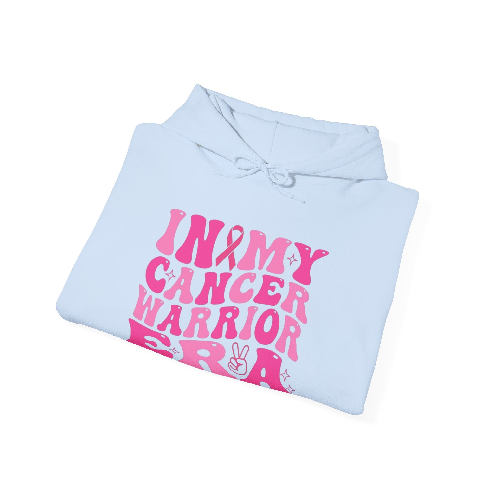 Pink Cancer Warrior Hoodie | Unisex Heavy Blend™ Hooded Sweatshirt for Support, Awareness, Gifts, October Events, Comfortable Wear