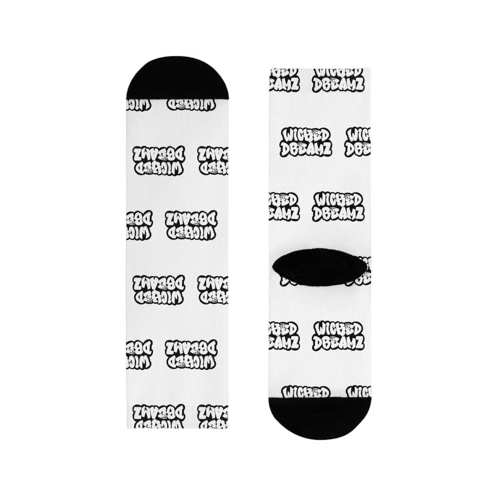 Wicked Domain Sublimation Crew Socks, Fun Casual Socks, Gift for Sock Lovers, Unique Statement Socks, Ideal for Everyday Wear