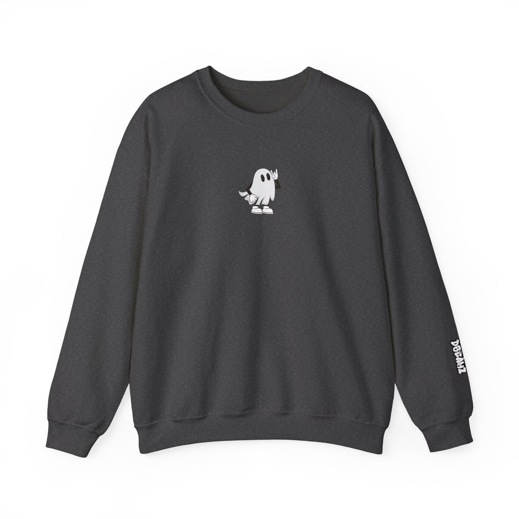 Wicked Cool Ghost Sweatshirt | Halloween Style, Cozy Crewneck, Unisex Fashion, Perfect Gift for Spooky Season, Trendy Streetwear