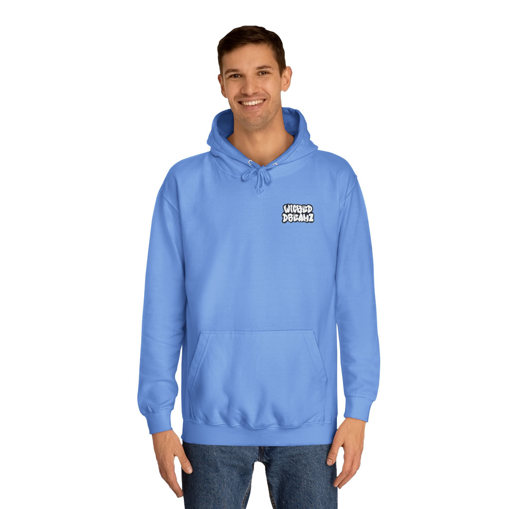 Unisex Skull Art College Hoodie, Casual Halloween Sweatshirt, College Student Gift, Graphic Hoodie for Men and Women, Trendy Layering Wear