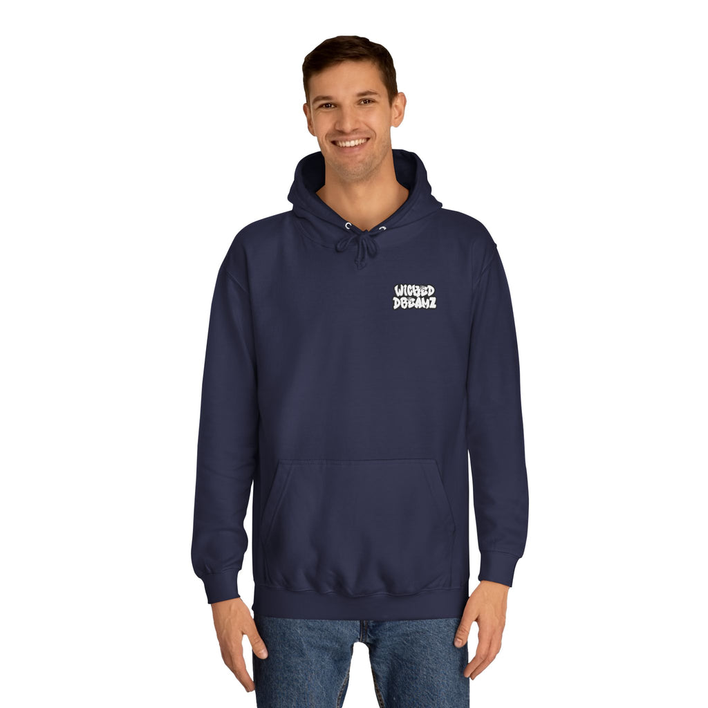 Unisex Skull Art College Hoodie, Casual Halloween Sweatshirt, College Student Gift, Graphic Hoodie for Men and Women, Trendy Layering Wear