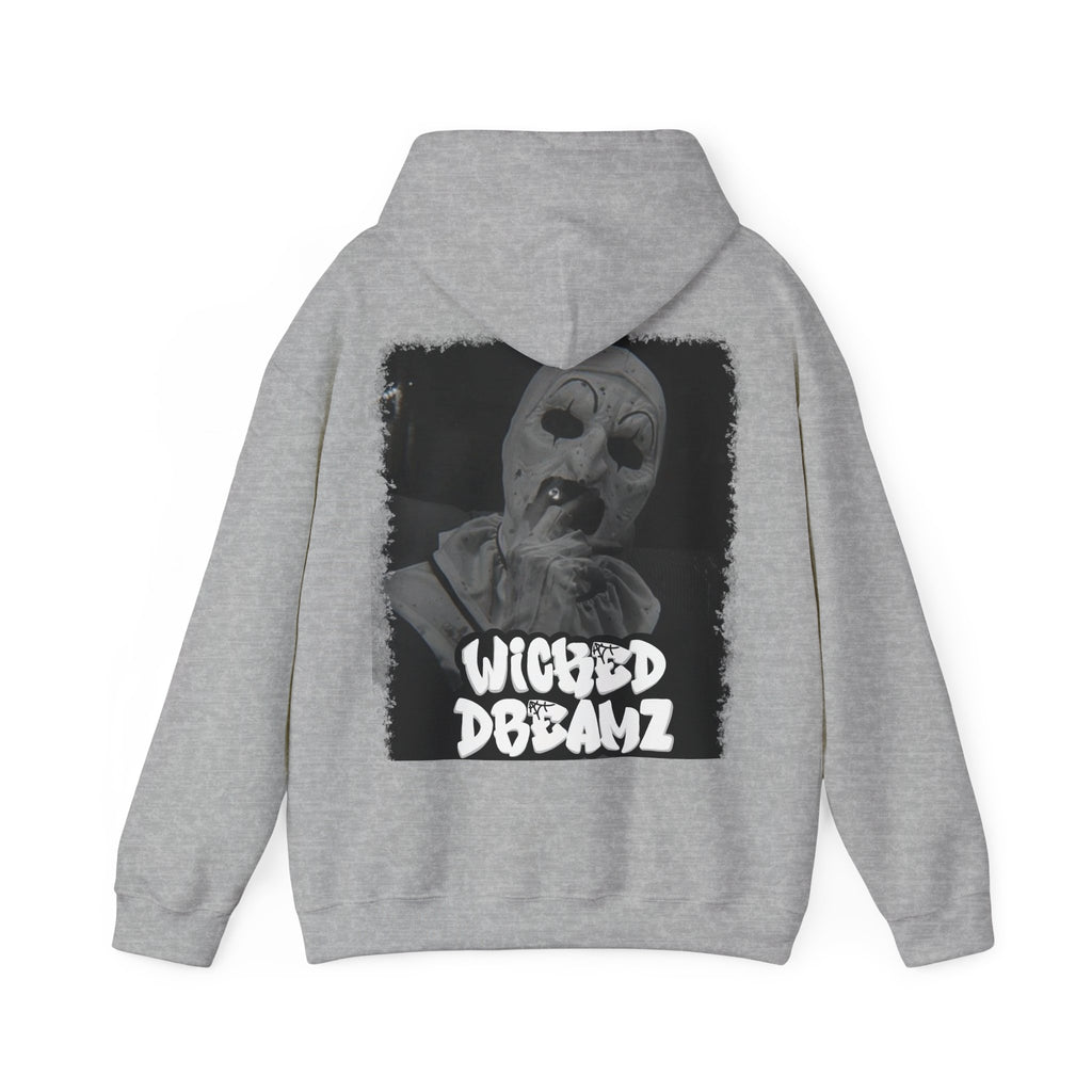 Art the clown Unisex Hoodie - Cozy Streetwear, Horror Fans Gift, Sweatshirt for Every Occasion, Unique Graphic Design, Halloween Apparel