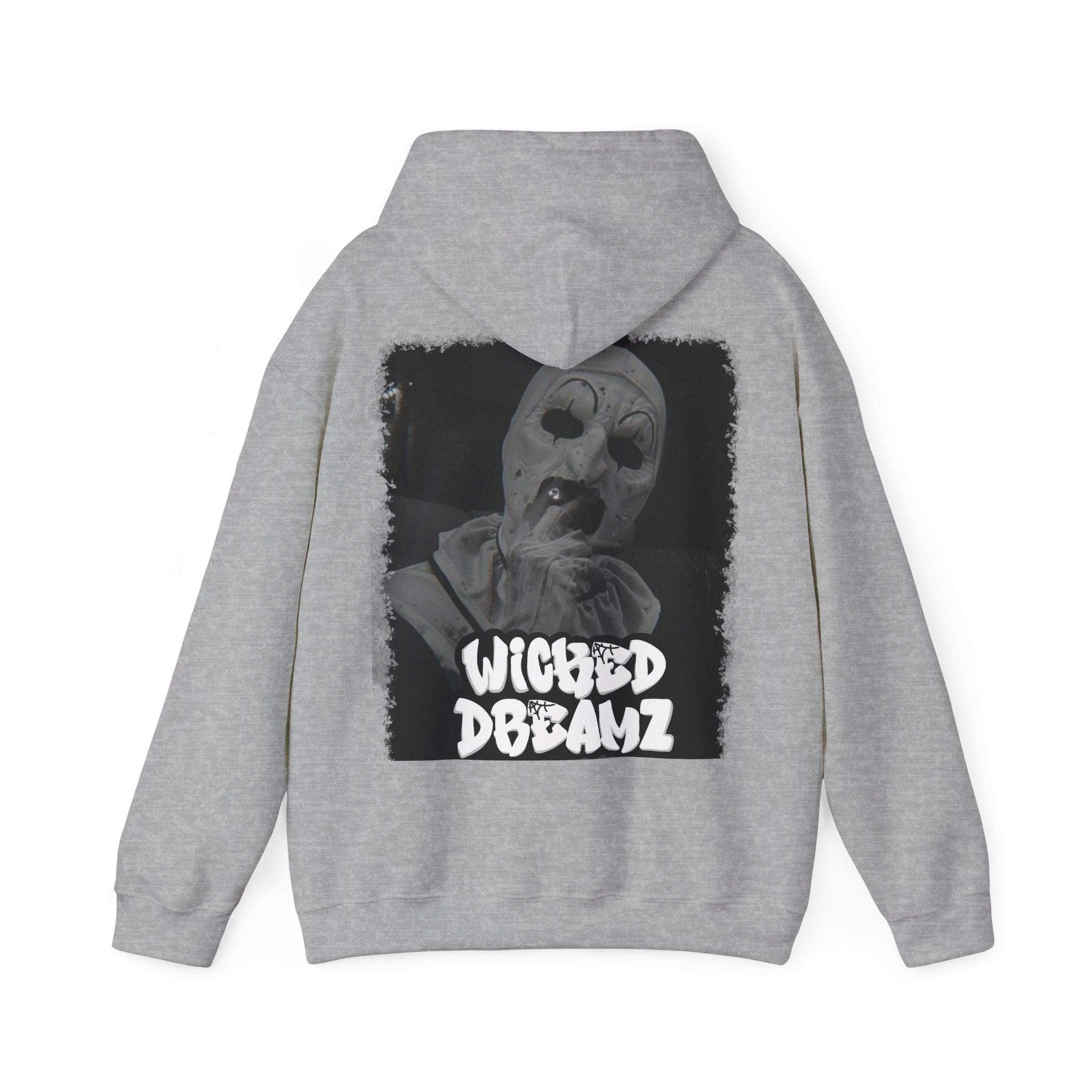 Art the clown Unisex Hoodie - Cozy Streetwear, Horror Fans Gift, Sweatshirt for Every Occasion, Unique Graphic Design, Halloween Apparel