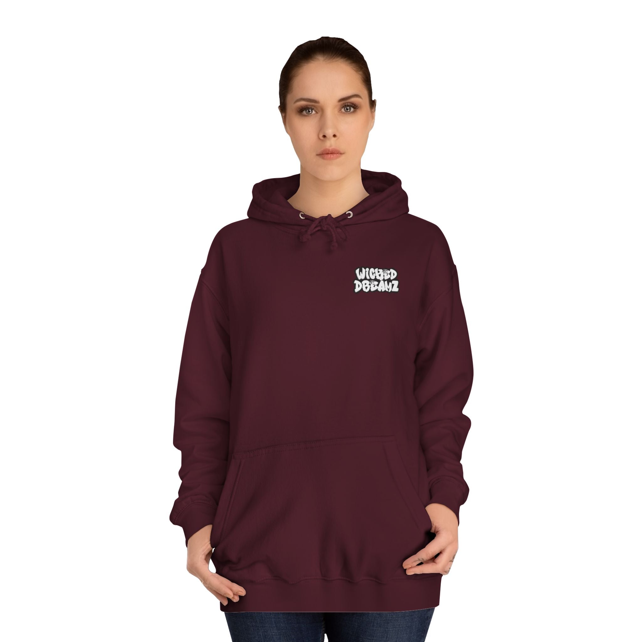Unisex Skull Art College Hoodie, Casual Halloween Sweatshirt, College Student Gift, Graphic Hoodie for Men and Women, Trendy Layering Wear