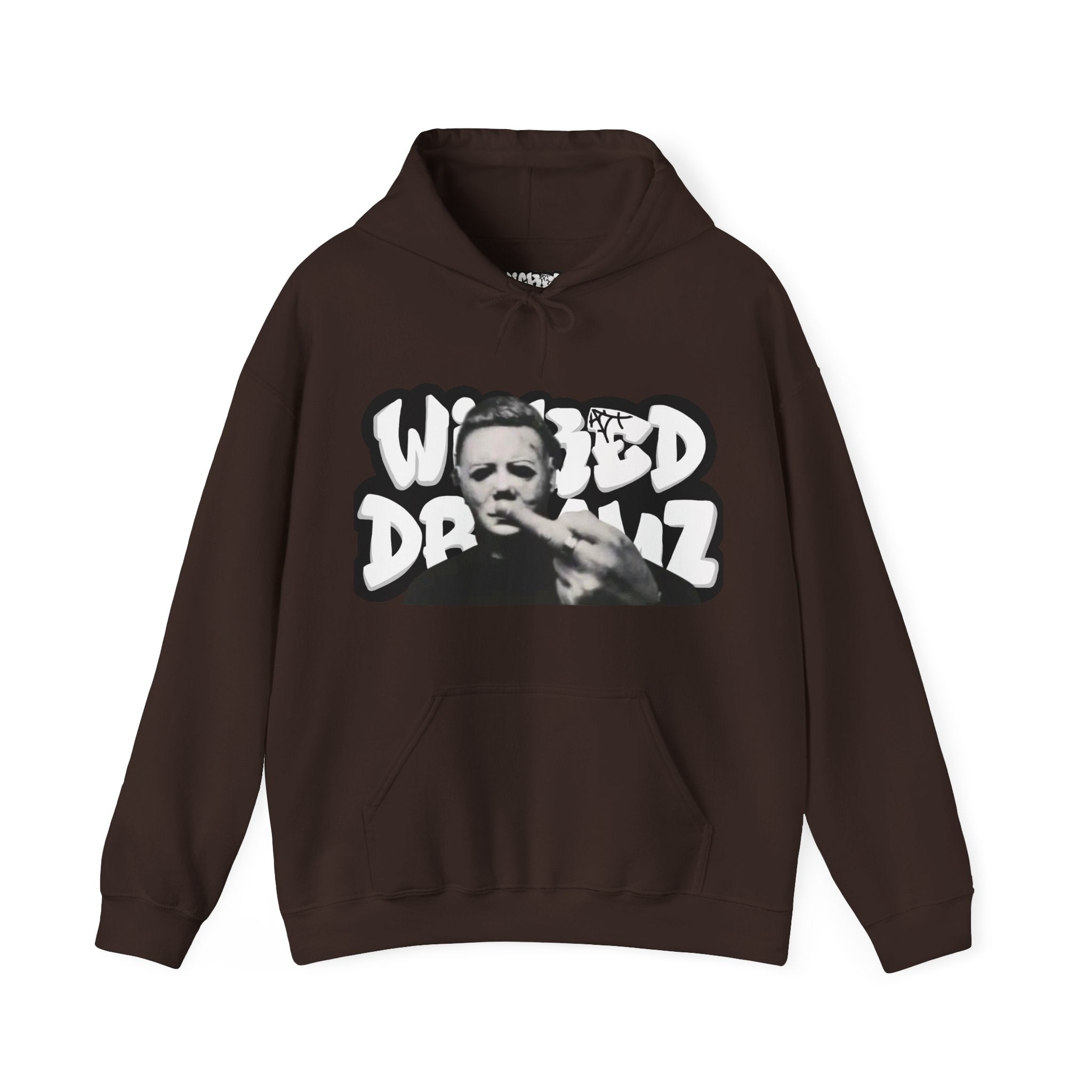Wicked Dreamz Myers Hoodie, Unisex Heavy Blend Sweatshirt, Streetwear Sweatshirt, Cool Graphic Hoodie, Unique Gift for Music Lovers
