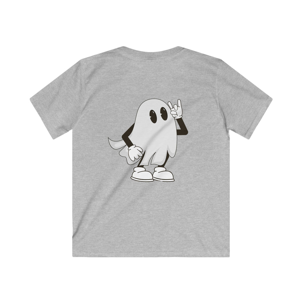 Kids Ghost Graphic Tee - Wicked Vibes for Halloween, Cute and Fun T-Shirt for Boys & Girls, Spooky Outfit, Trick or Treat Shirt, Gift Idea