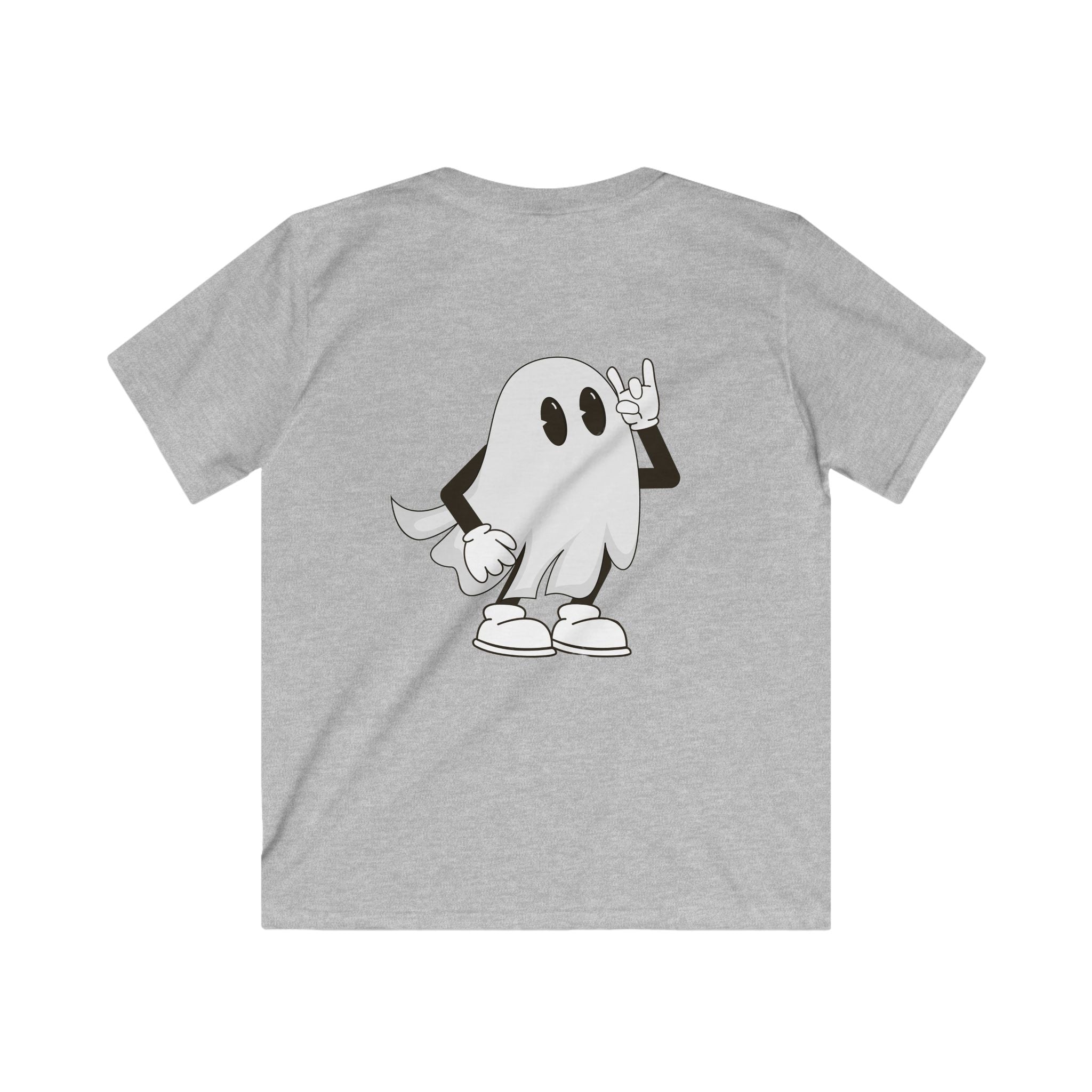 Kids Ghost Graphic Tee - Wicked Vibes for Halloween, Cute and Fun T-Shirt for Boys & Girls, Spooky Outfit, Trick or Treat Shirt, Gift Idea