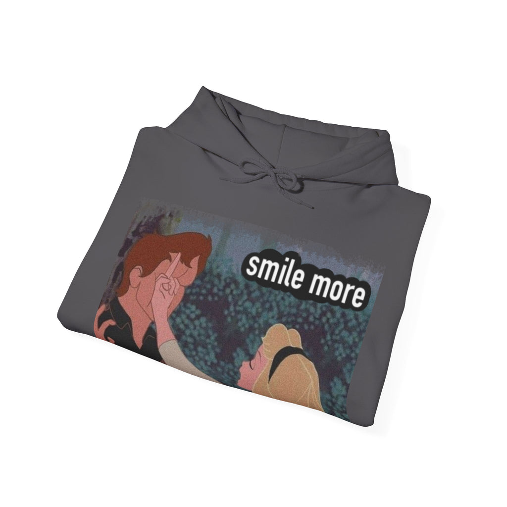 Smile more Unisex Inspirational Hoodie, Cozy Sweatshirt for Everyday Wear, Great for Gifts, Perfect for Birthdays, Self-Care and Motivation