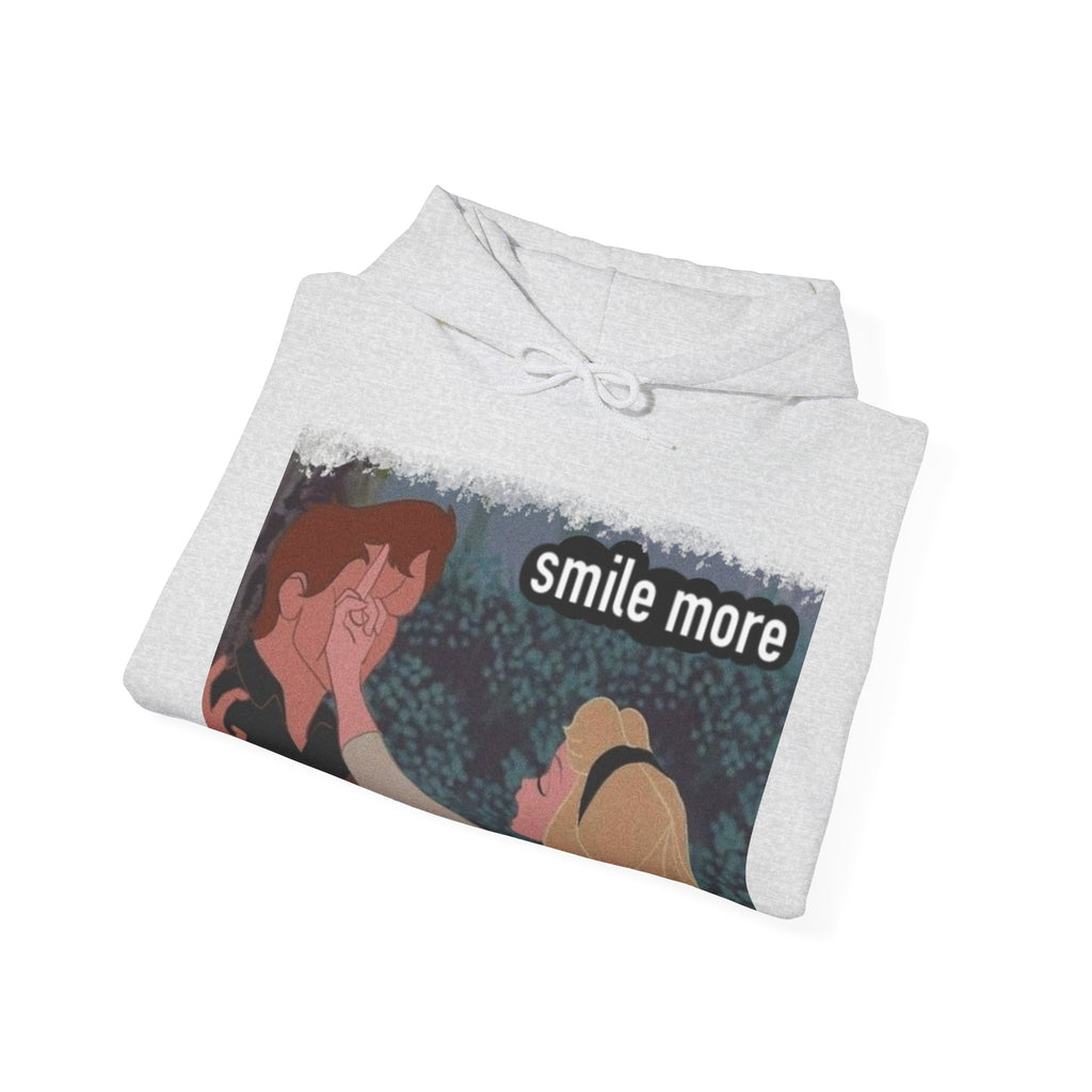 Smile more Unisex Inspirational Hoodie, Cozy Sweatshirt for Everyday Wear, Great for Gifts, Perfect for Birthdays, Self-Care and Motivation