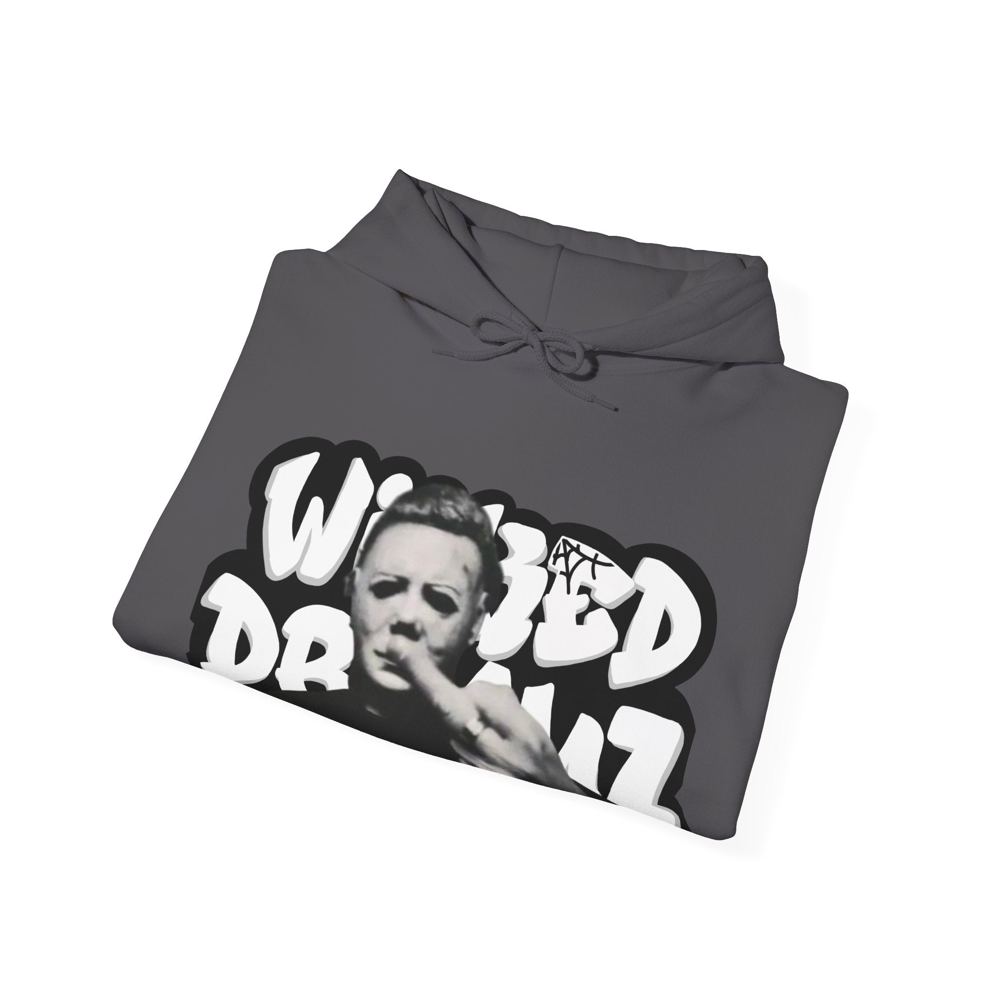 Wicked Dreamz Myers Hoodie, Unisex Heavy Blend Sweatshirt, Streetwear Sweatshirt, Cool Graphic Hoodie, Unique Gift for Music Lovers
