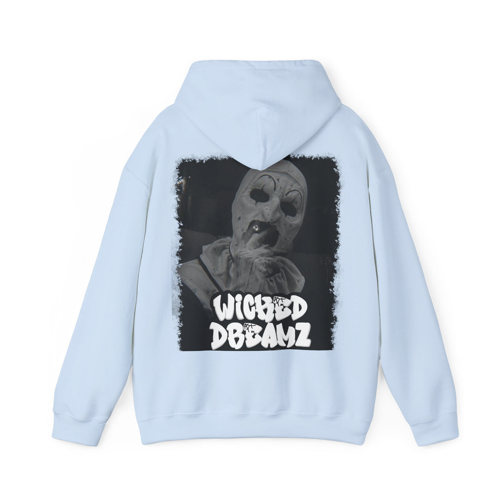 Art the clown Unisex Hoodie - Cozy Streetwear, Horror Fans Gift, Sweatshirt for Every Occasion, Unique Graphic Design, Halloween Apparel
