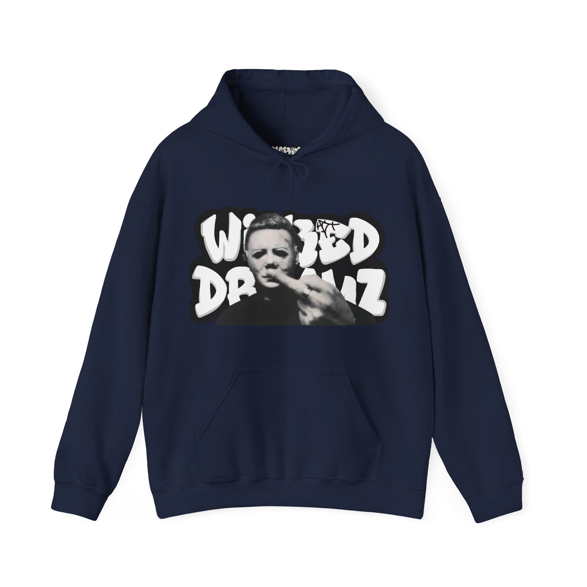 Wicked Dreamz Myers Hoodie, Unisex Heavy Blend Sweatshirt, Streetwear Sweatshirt, Cool Graphic Hoodie, Unique Gift for Music Lovers