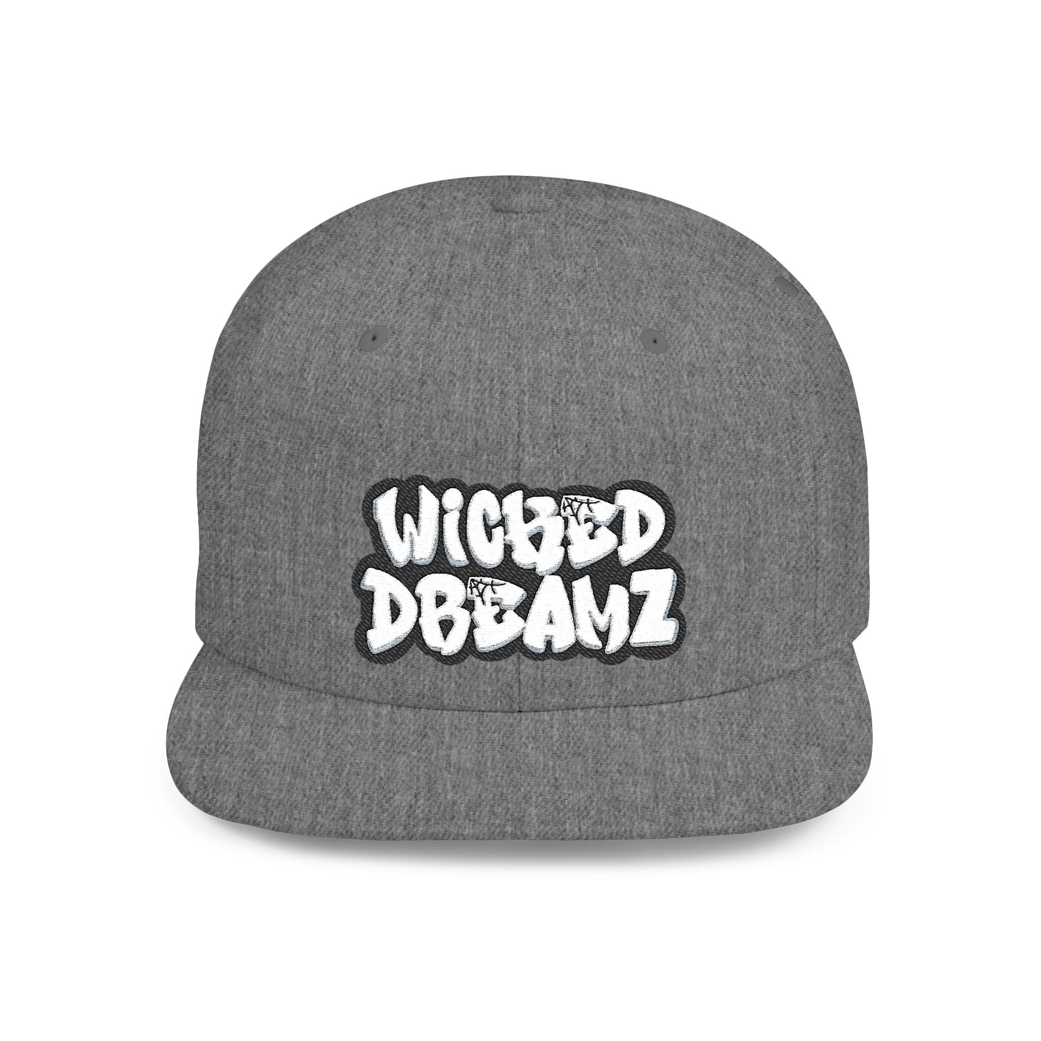 Wicked Dreamz Snapback Hat, Trendy Flat Bill Cap for Street Style, Unisex Urban Fashion, Perfect Gift for Hip-Hop Lovers, Casual Wear