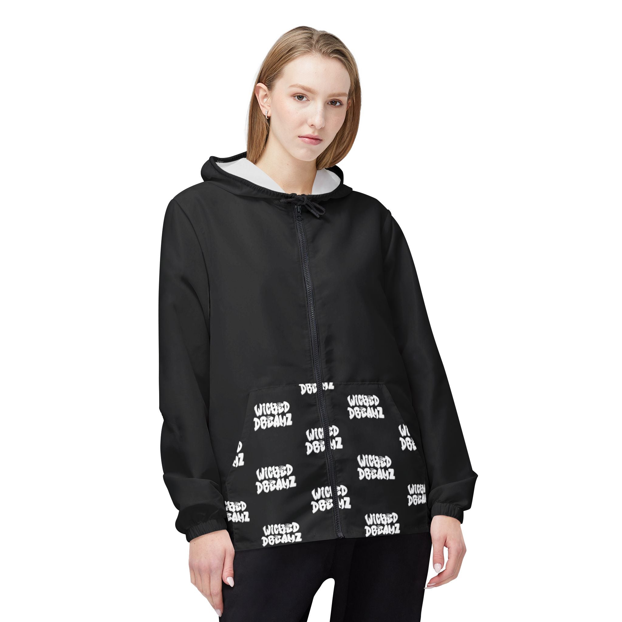 Wicked Dreamz Windbreaker Jacket, Urban Casual Outerwear, Water-Resistant Jacket, Streetwear Essential, Unisex Activewear, Perfect for [...]