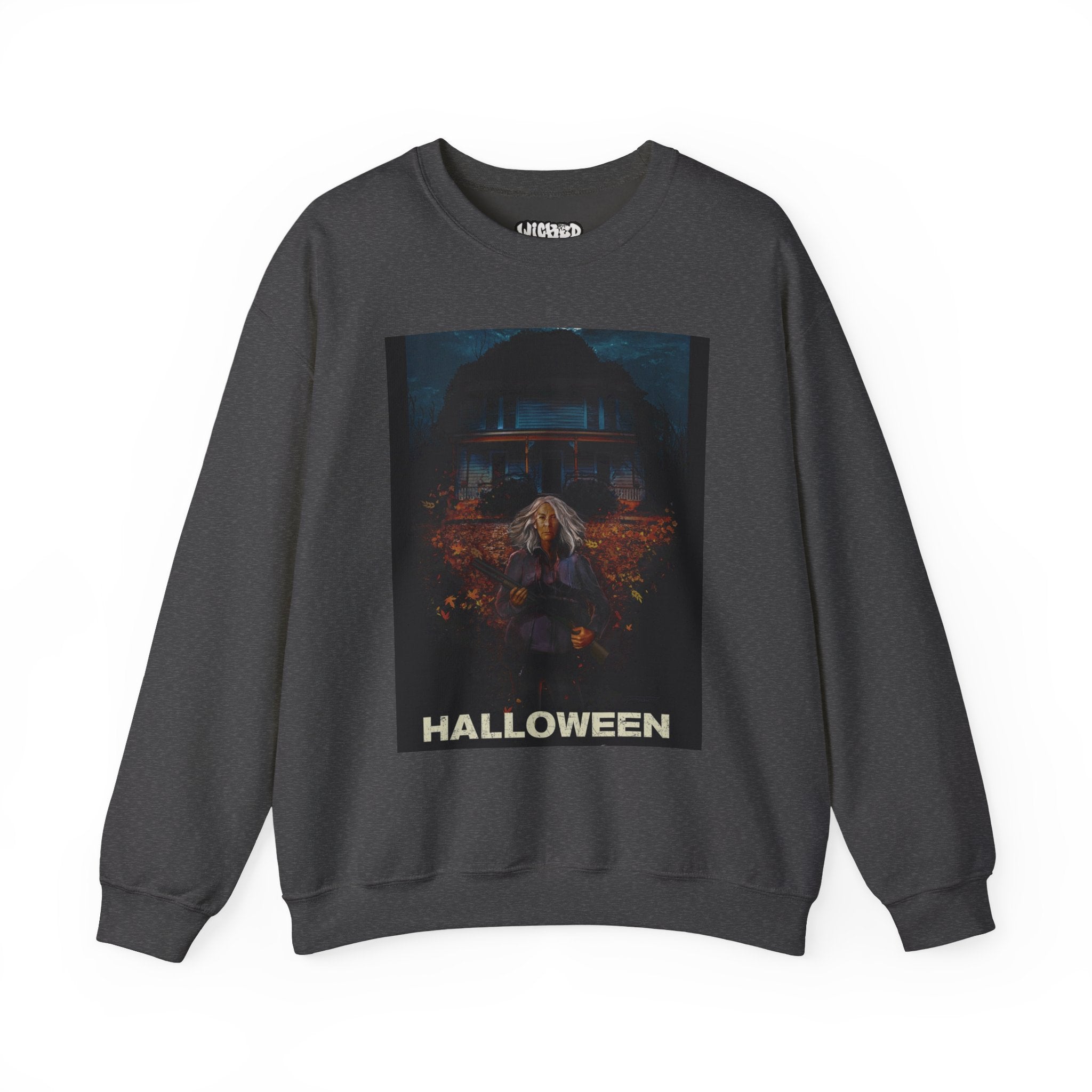 Halloween Crewneck Sweatshirt - Unisex Heavy Blend, Spooky Apparel, Cozy Halloween Outfit, October Festive Wear, Witchy Vibes