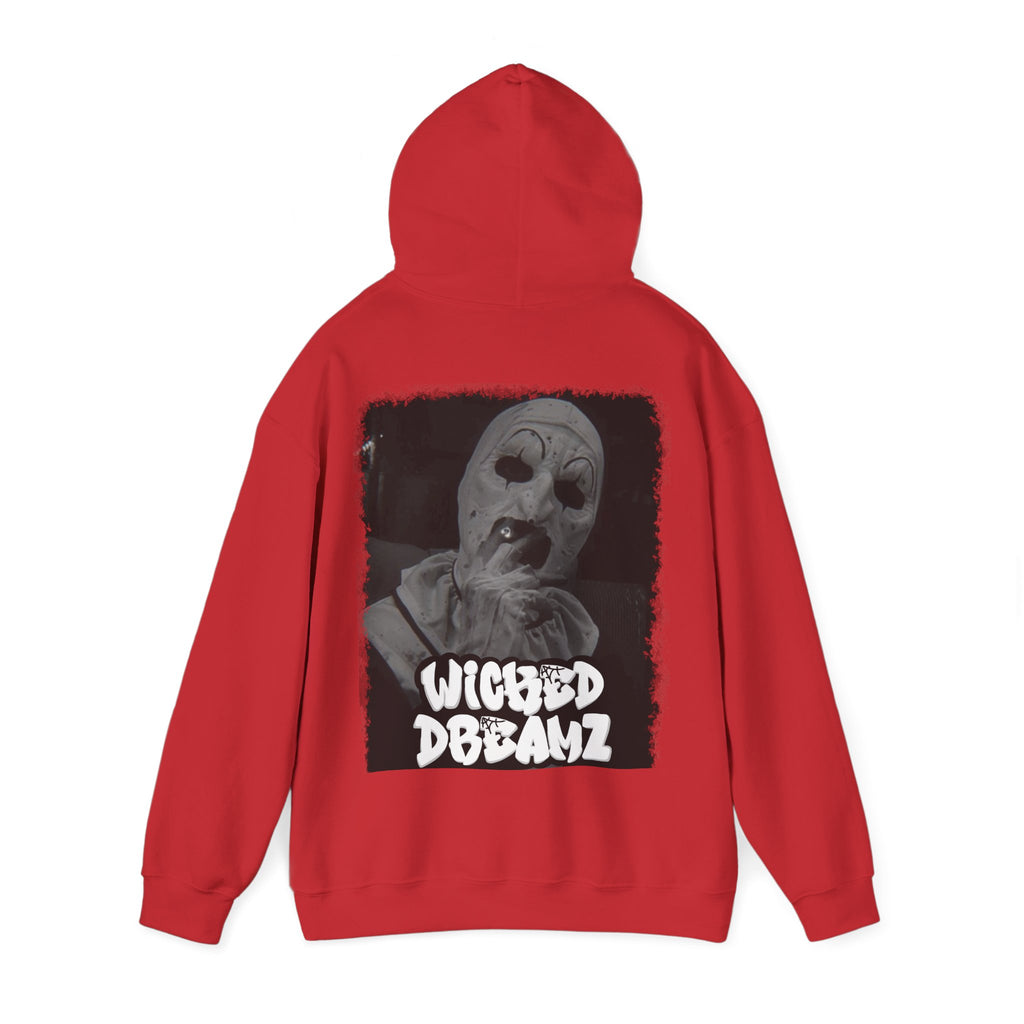Art the clown Unisex Hoodie - Cozy Streetwear, Horror Fans Gift, Sweatshirt for Every Occasion, Unique Graphic Design, Halloween Apparel