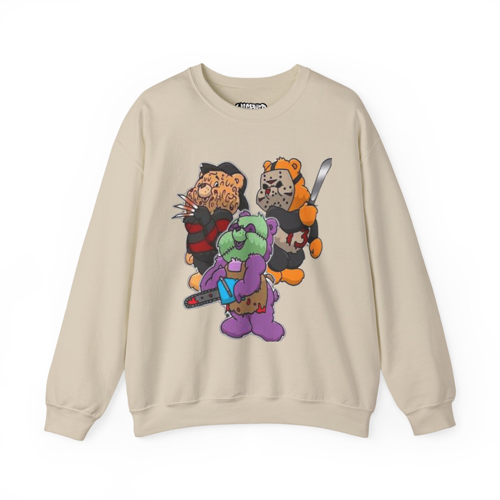Scare bears Crewneck Sweatshirt, Fun Casualwear, Fall Fashion, Gift for Horror Fans, Cozy and Unique