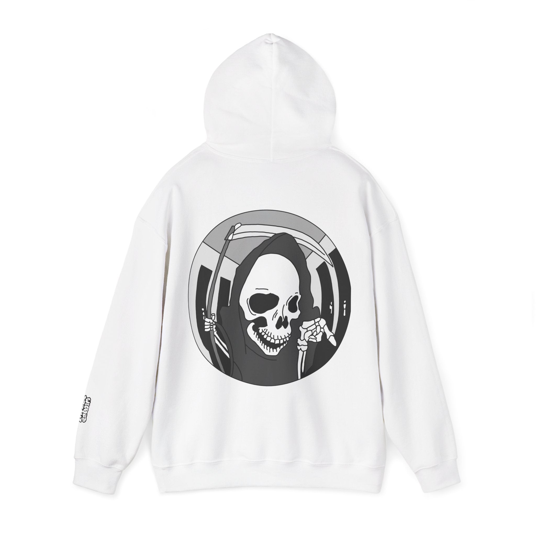 Gothic Grim Reaper Hoodie, Cozy Unisex Sweatshirt for Alternative Fashion Lovers, Perfect for Halloween & Casual Wear