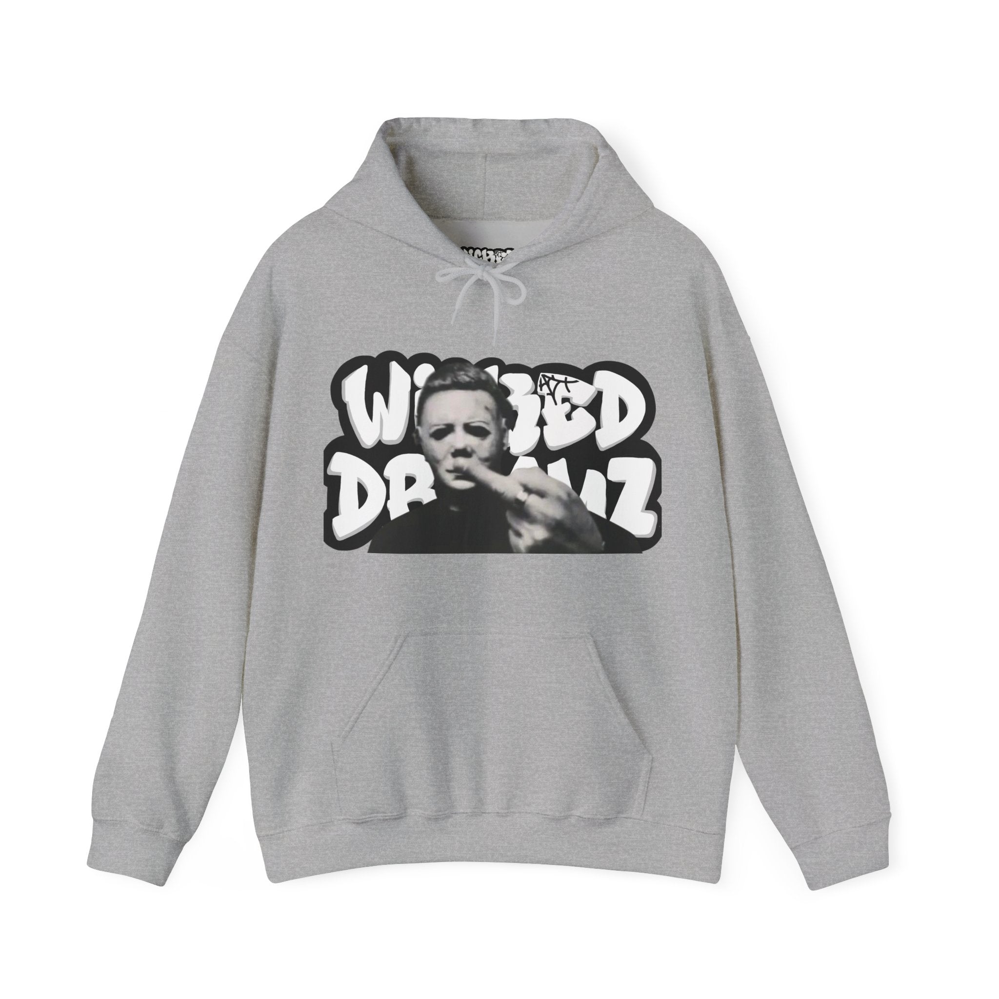 Wicked Dreamz Myers Hoodie, Unisex Heavy Blend Sweatshirt, Streetwear Sweatshirt, Cool Graphic Hoodie, Unique Gift for Music Lovers