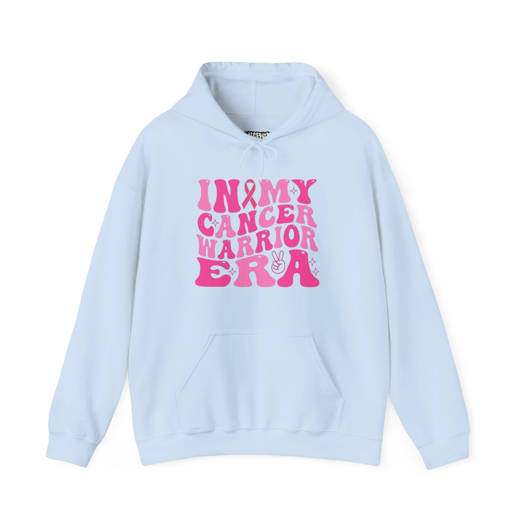 Pink Cancer Warrior Hoodie | Unisex Heavy Blend™ Hooded Sweatshirt for Support, Awareness, Gifts, October Events, Comfortable Wear