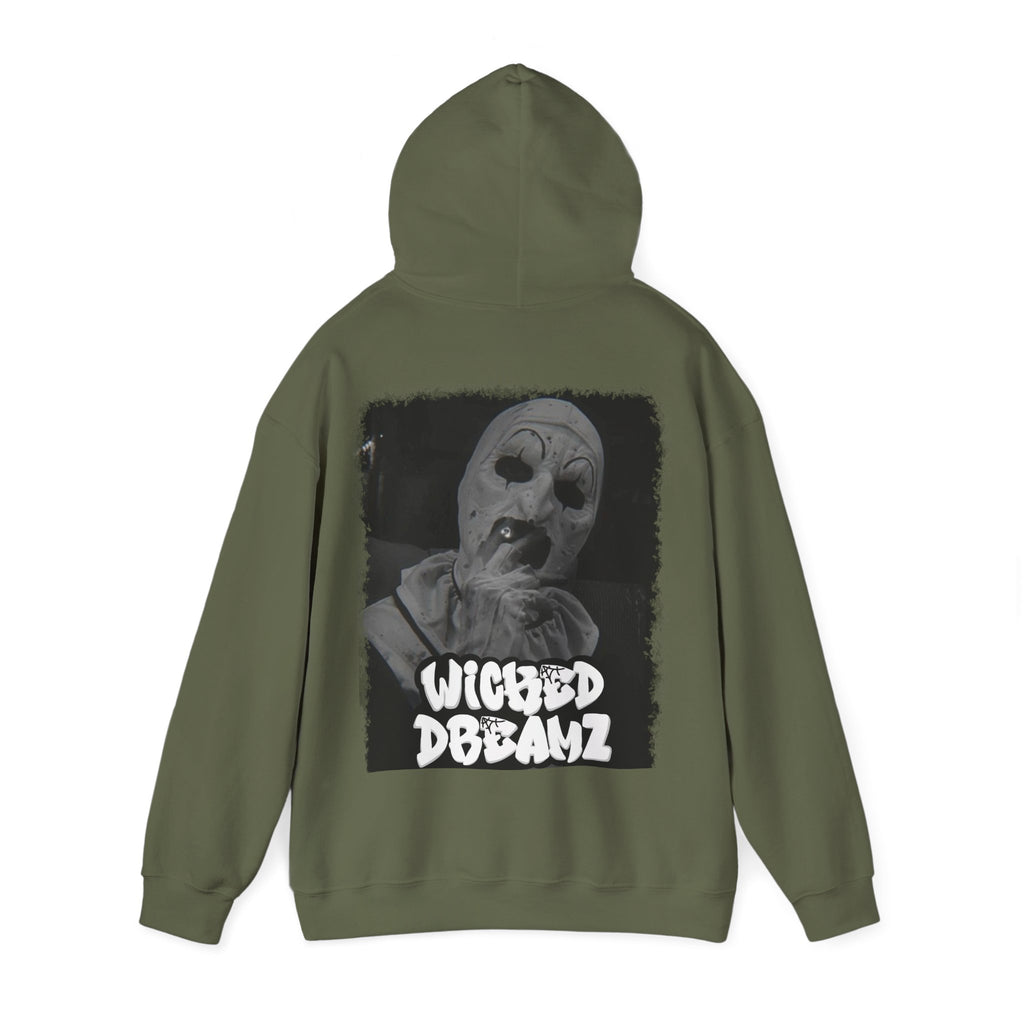 Art the clown Unisex Hoodie - Cozy Streetwear, Horror Fans Gift, Sweatshirt for Every Occasion, Unique Graphic Design, Halloween Apparel