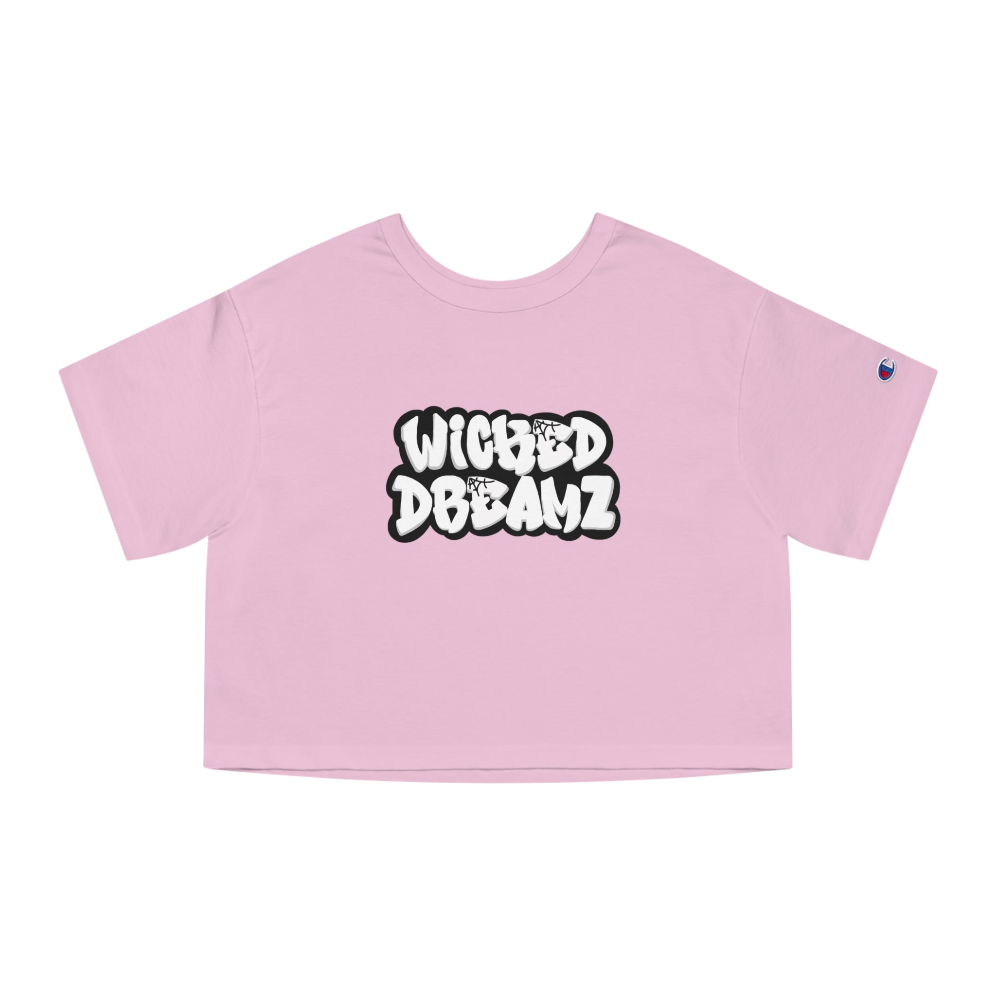 Wicked Dreamz Women's Champion Cropped Graphic T-Shirt - Trendy Casual Wear, Summer Style, Streetwear Fashion, Gift for Her, Everyday Comfort