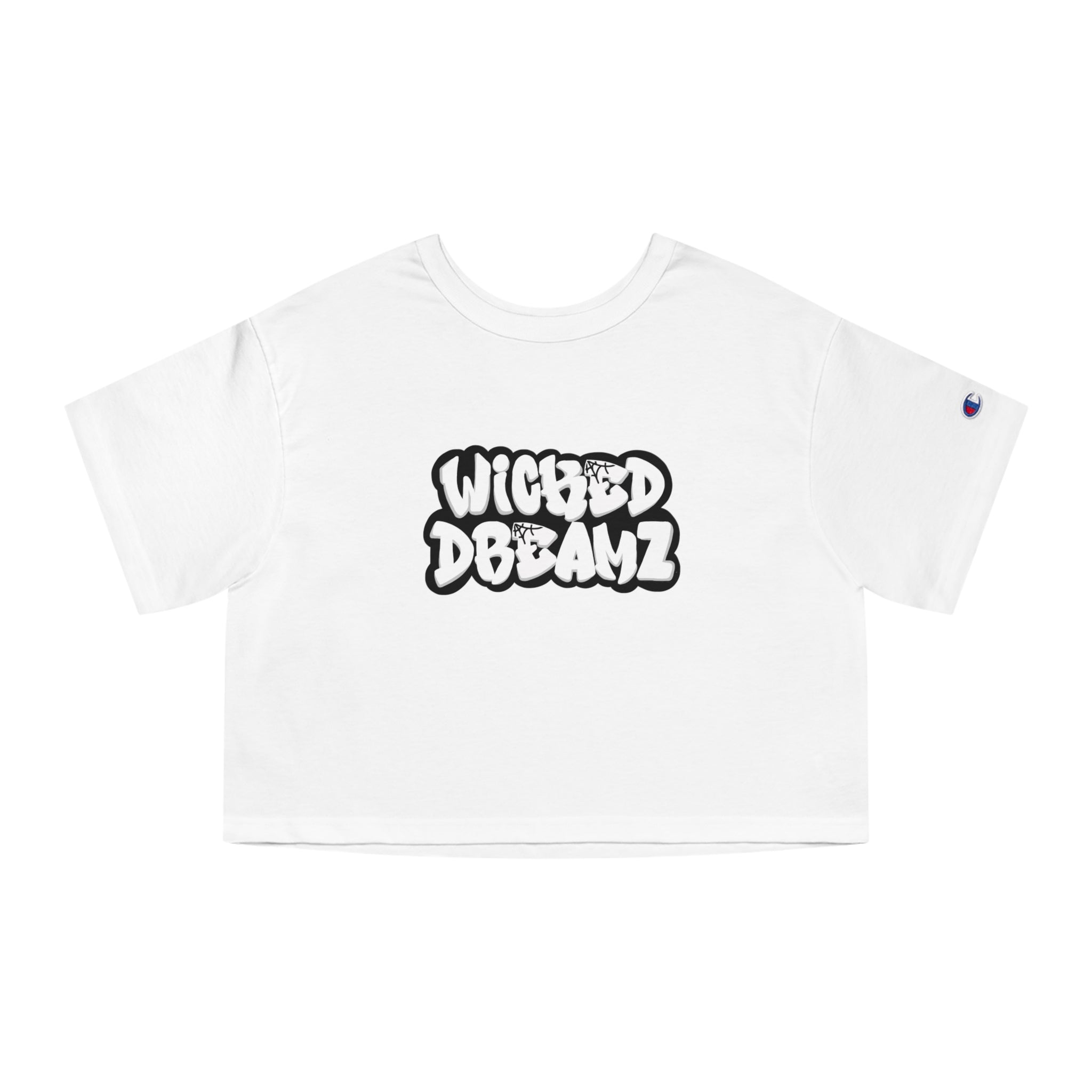 Wicked Dreamz Women's Champion Cropped Graphic T-Shirt - Trendy Casual Wear, Summer Style, Streetwear Fashion, Gift for Her, Everyday Comfort