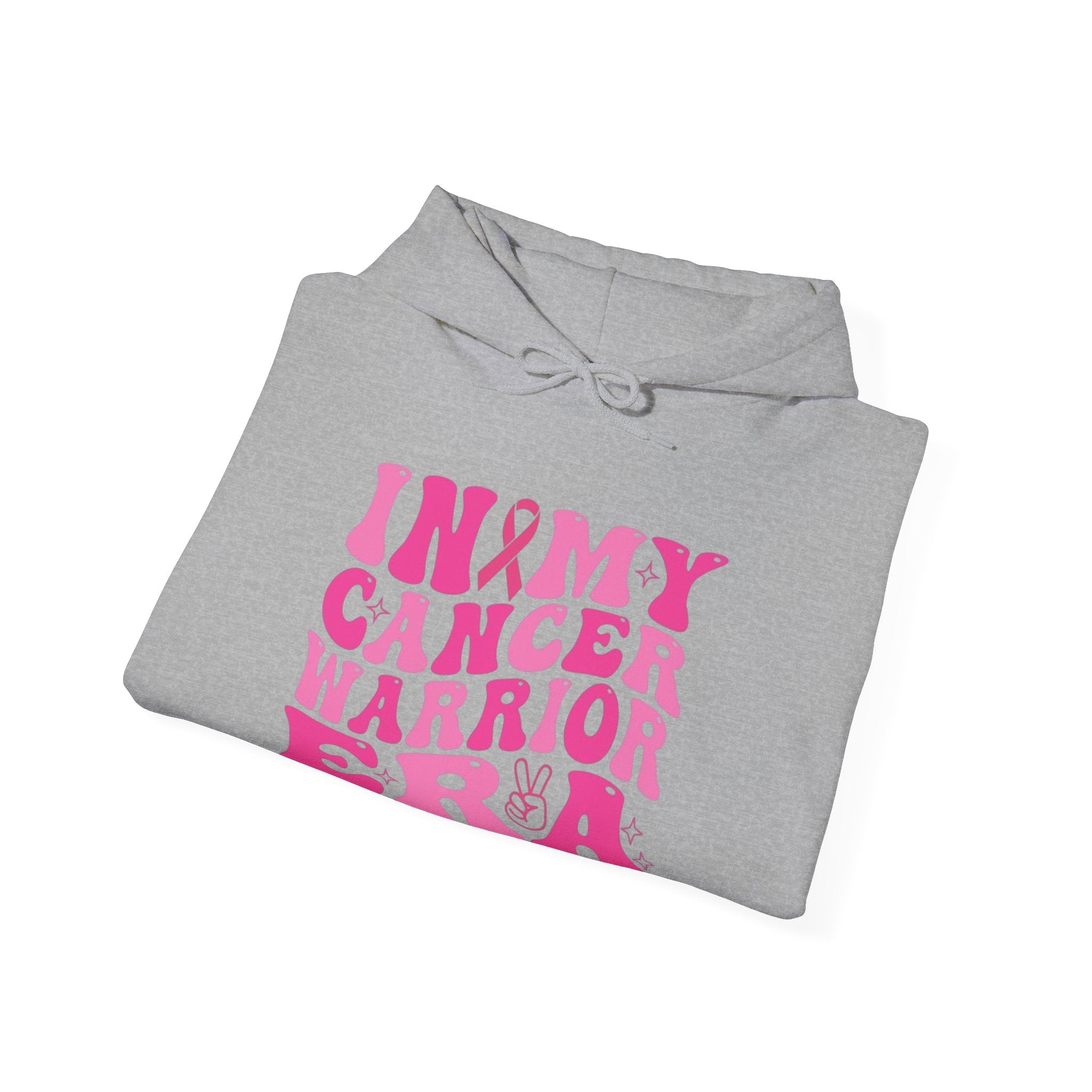 Pink Cancer Warrior Hoodie | Unisex Heavy Blend™ Hooded Sweatshirt for Support, Awareness, Gifts, October Events, Comfortable Wear