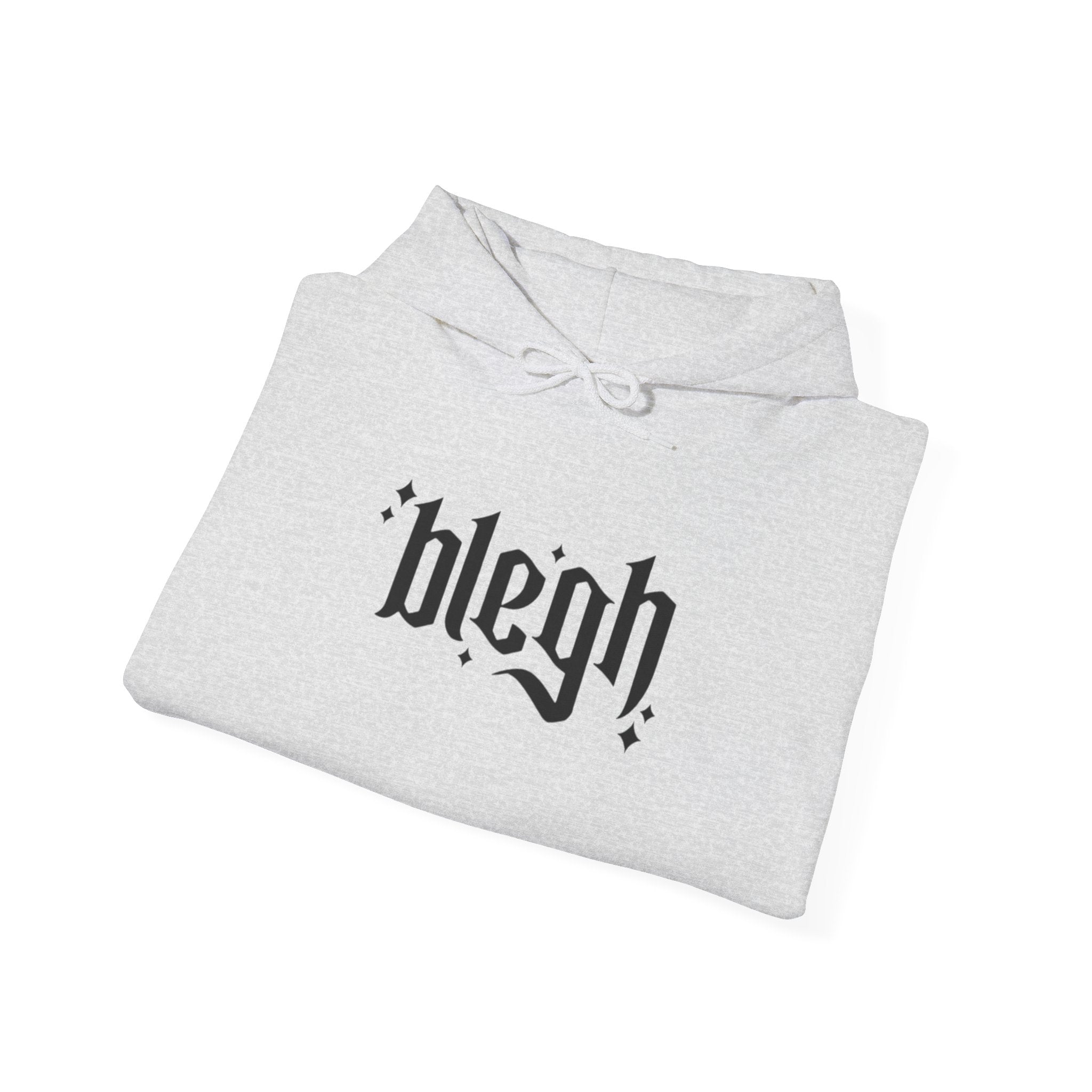 Blegh Unisex Hooded Sweatshirt | Casual Streetwear, Graphic Hoodie, Gift for Friends, Cozy Wear, Trendy Fashion