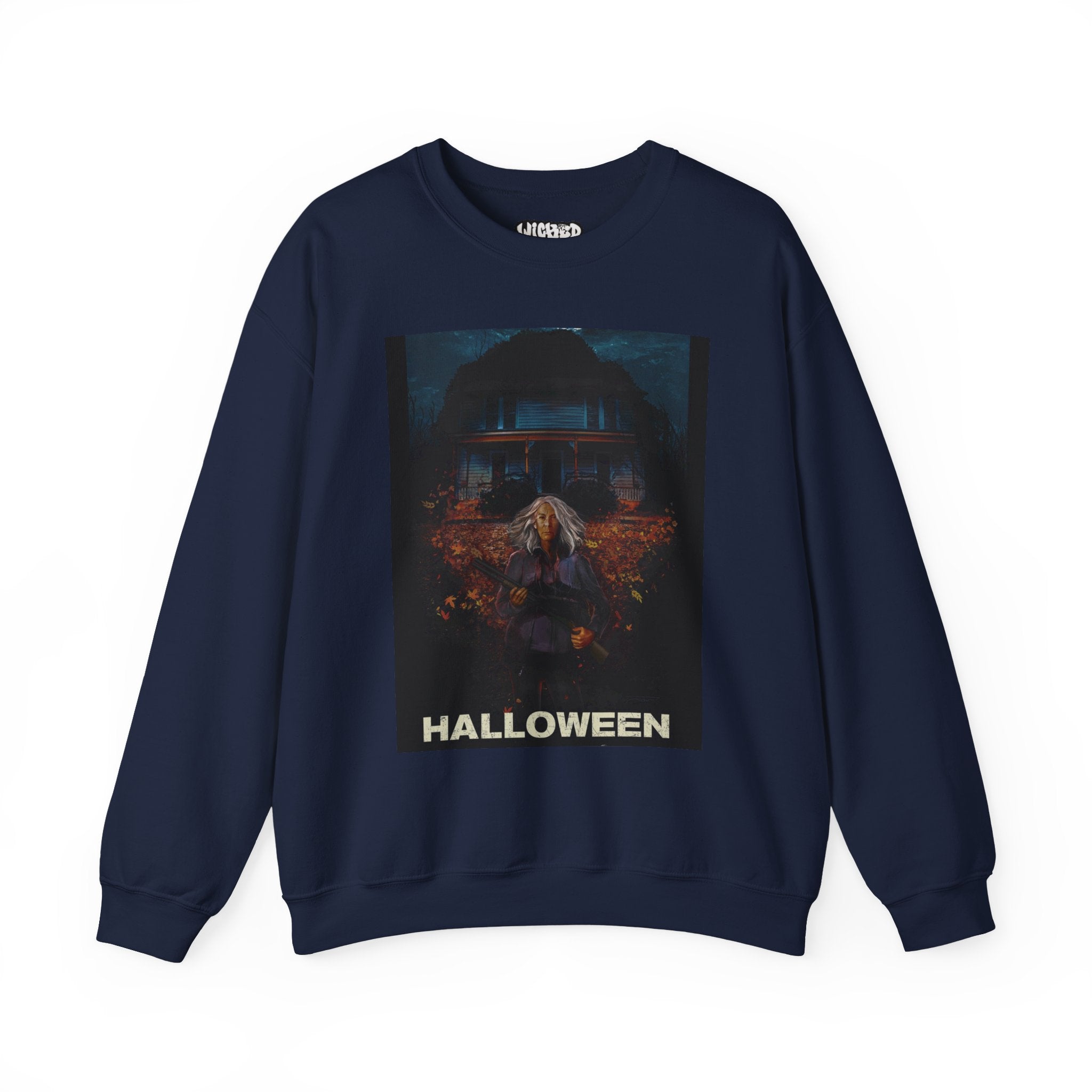 Halloween Crewneck Sweatshirt - Unisex Heavy Blend, Spooky Apparel, Cozy Halloween Outfit, October Festive Wear, Witchy Vibes