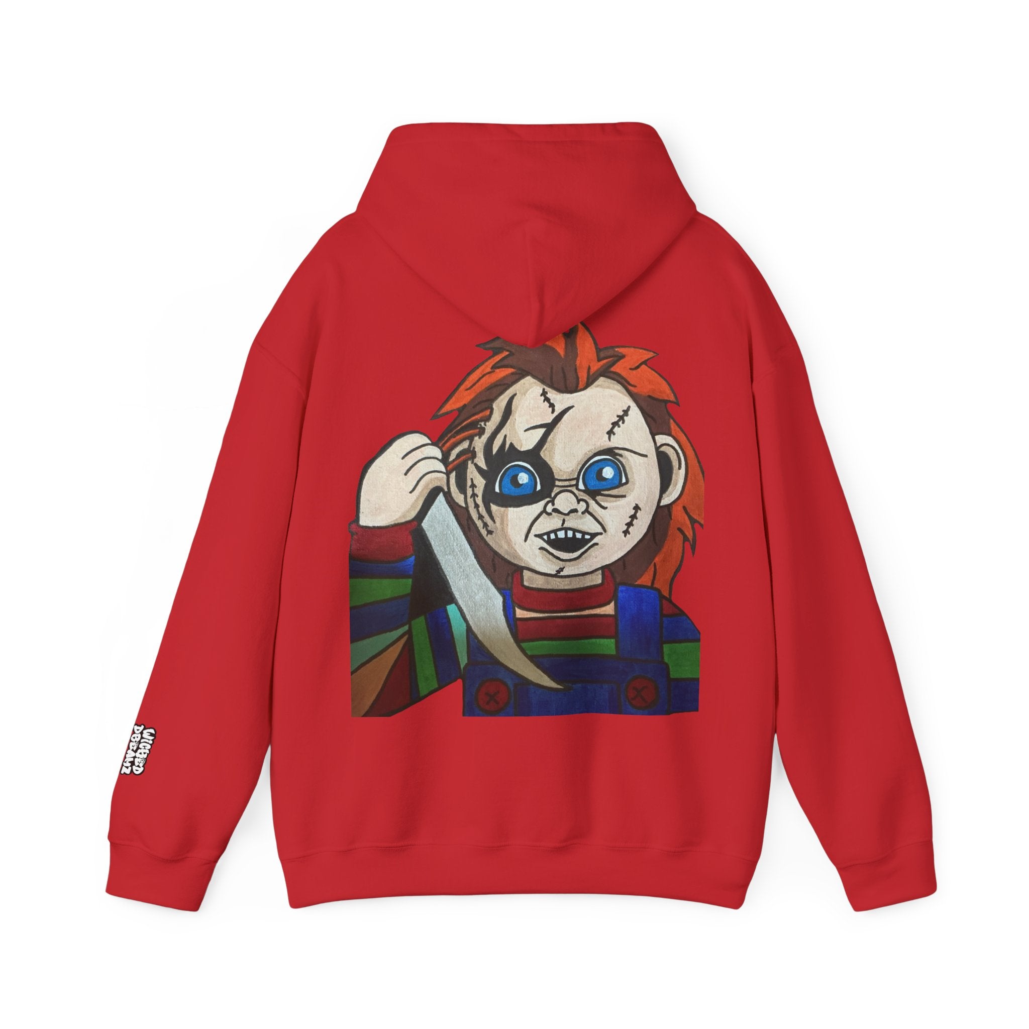 Chucky Graphic Hoodie, Unisex Sweatshirt, Horror Movie Apparel, Gift for Horror Fans, Spooky Season Fashion